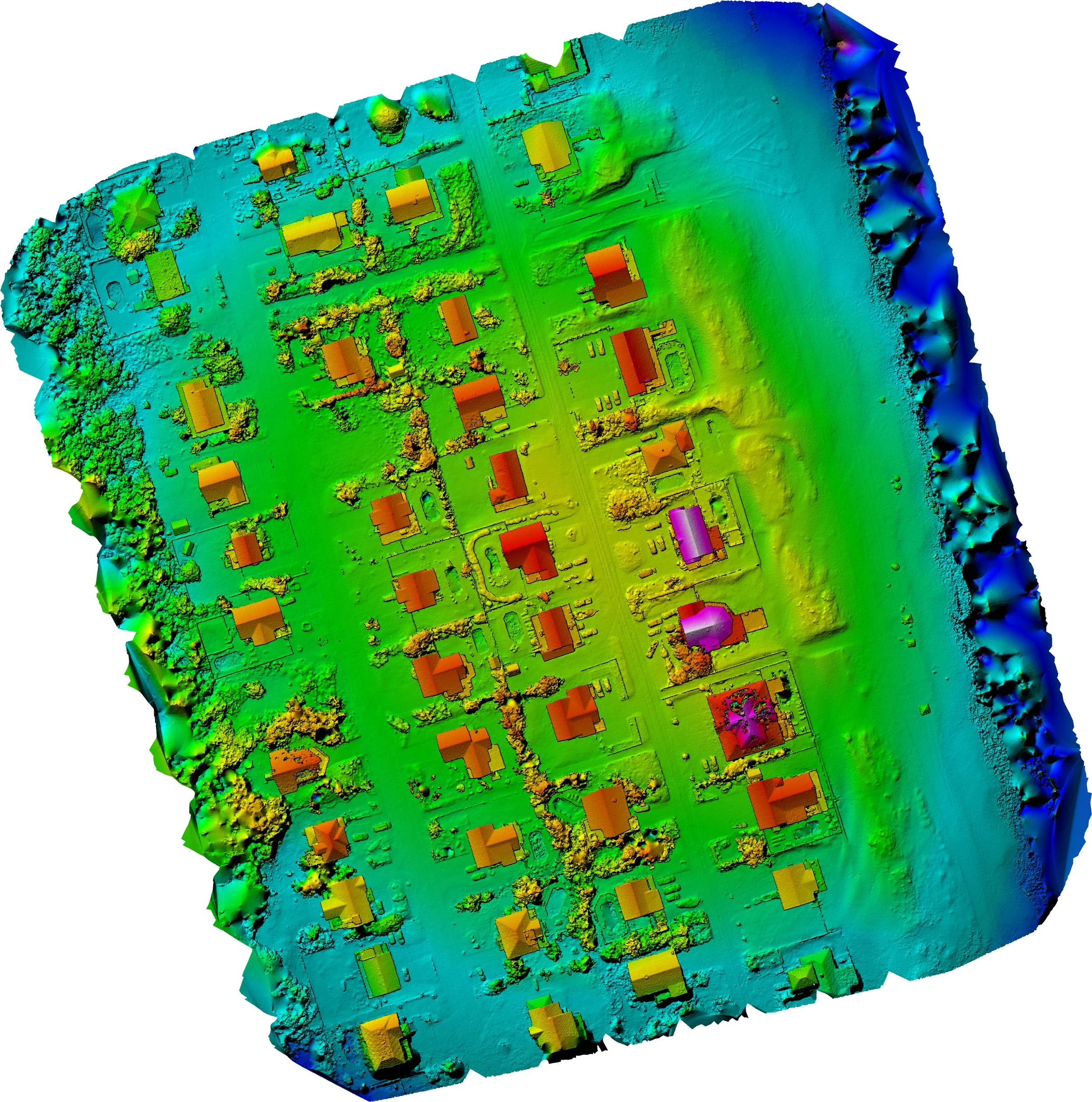 Digital Elevation Model (DEM) Generated by DST Drones