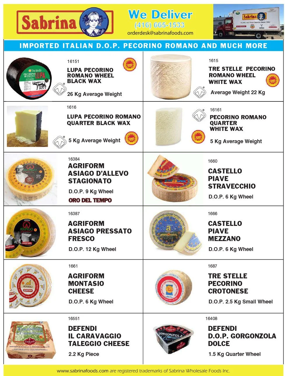 Imported Italian D.O.P. Pecorino Romano and Much More