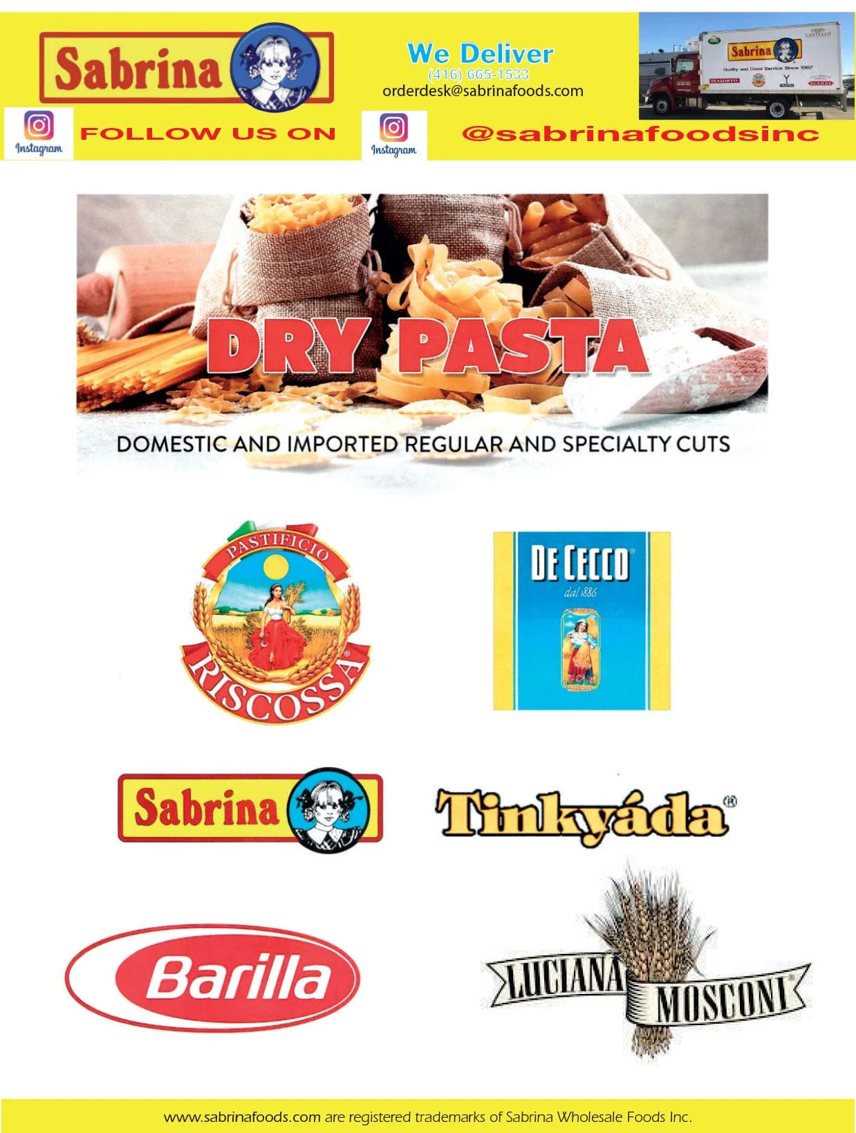 Dry, Fresh, Frozen Pasta