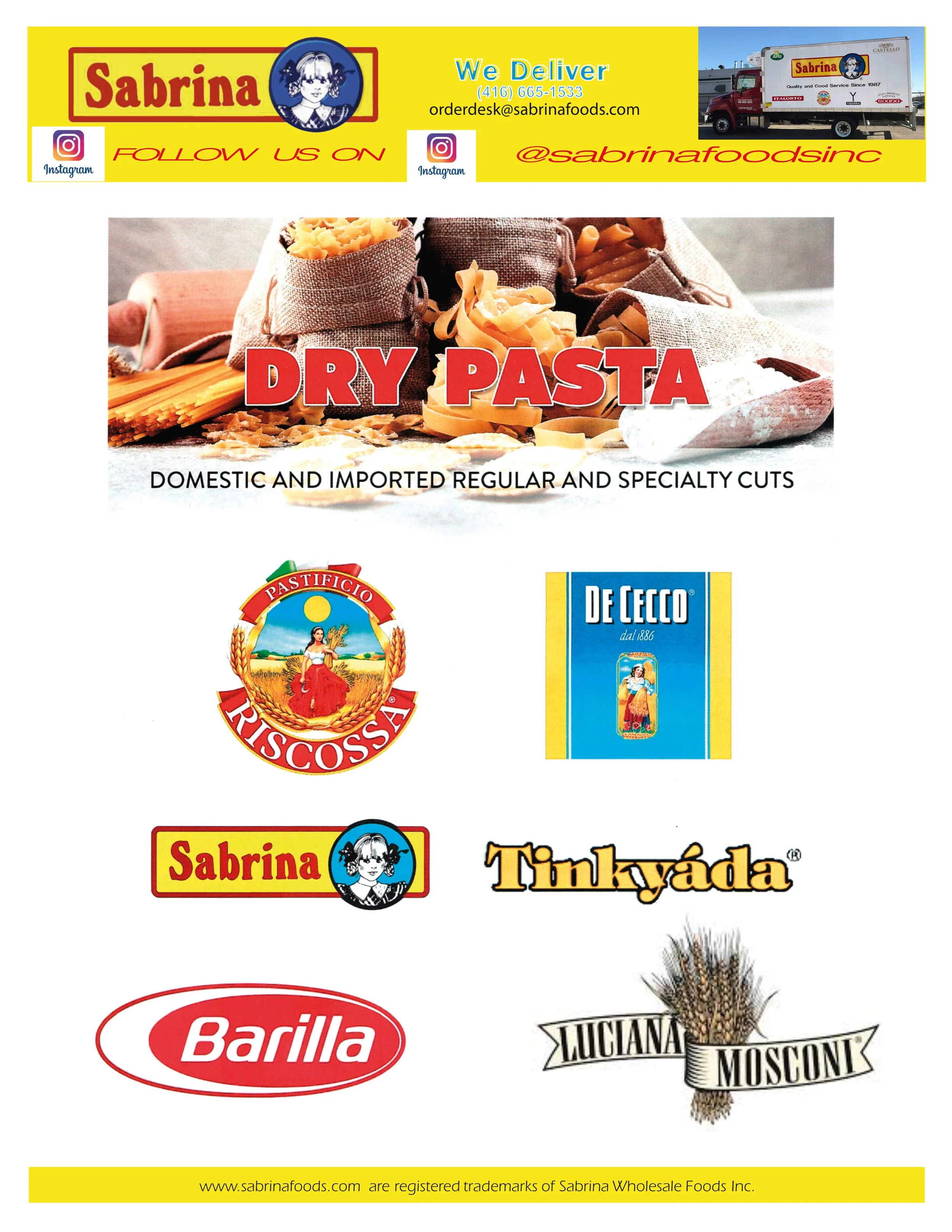 Dry, Fresh, Frozen Pasta