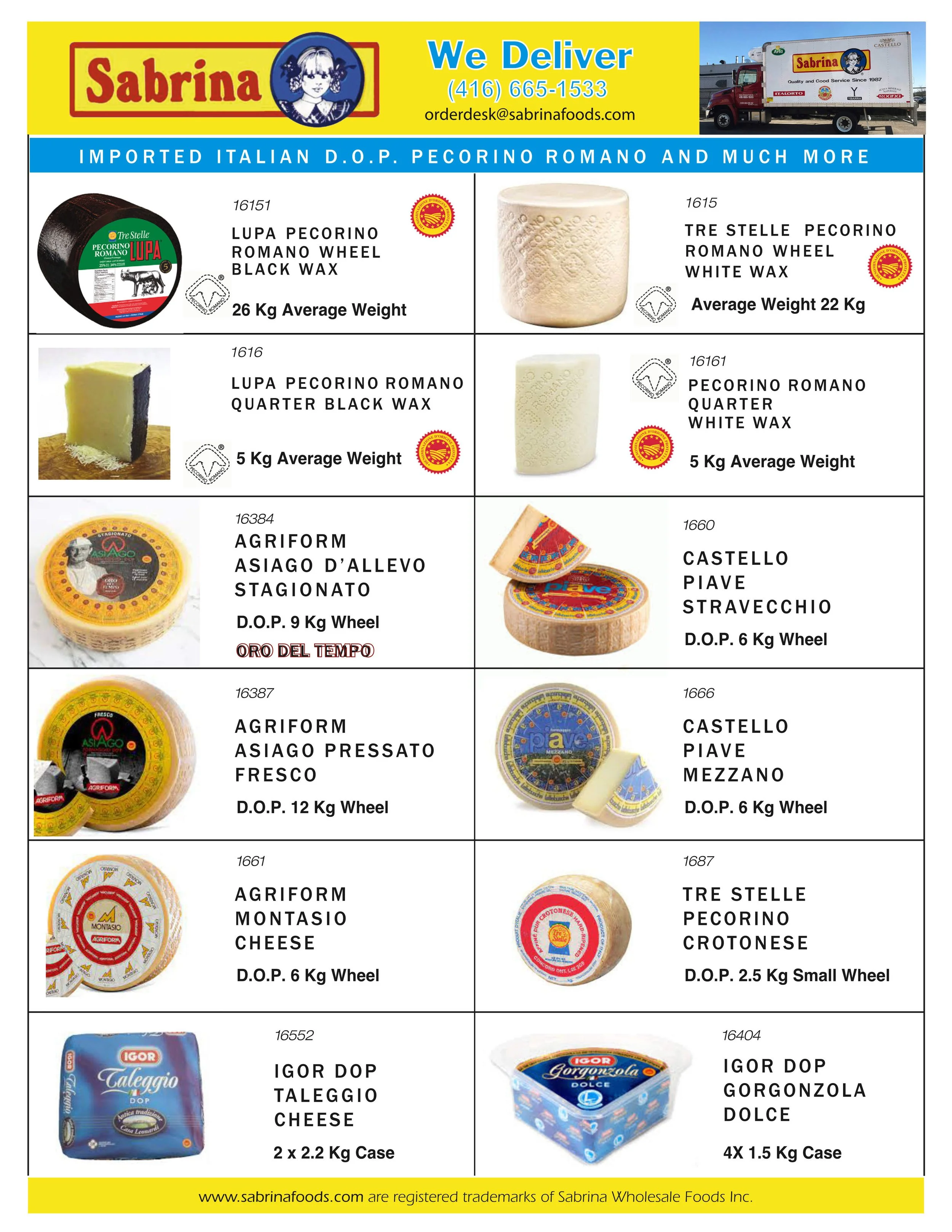 Imported Italian D.O.P. Pecorino Romano and Much More