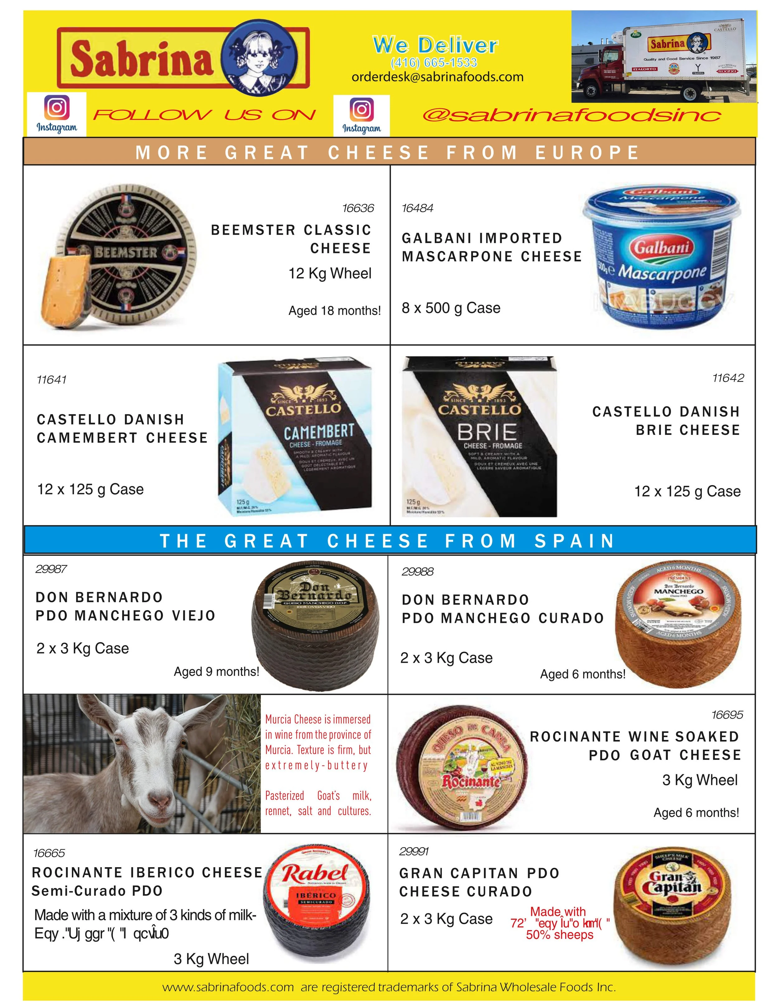 More Great Cheese from Europe and Spain