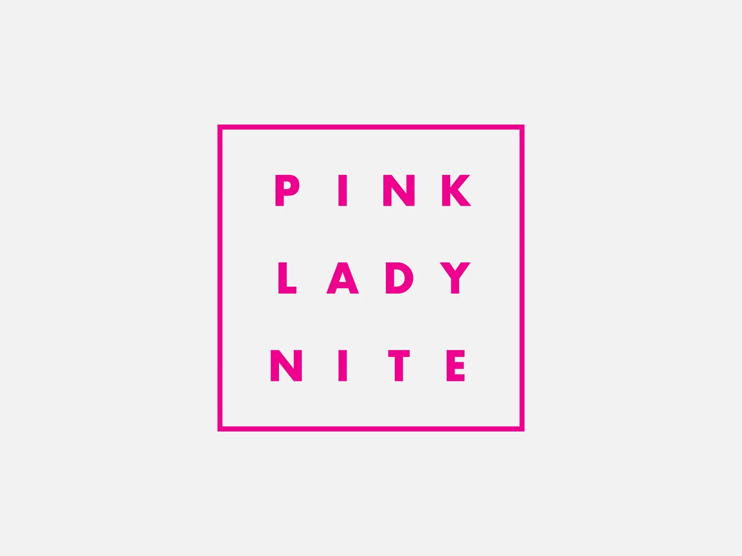 Pink Lady Nite – Logo, 2017