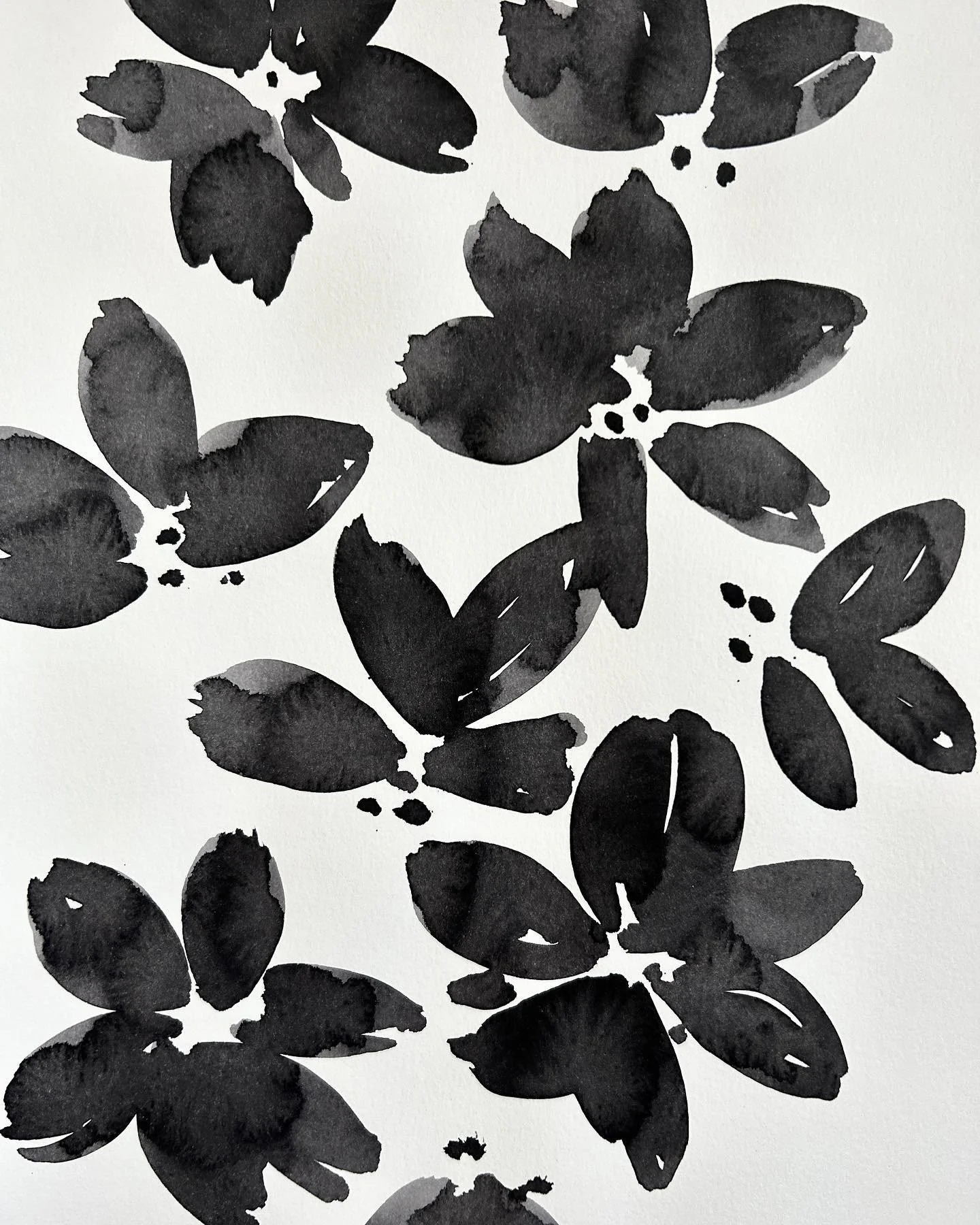 I have this inking up on the wall in the space where I &lsquo;work&rsquo;/journal/email etc and feel this weird connection to it as a sort of symbol of the passing of time - something I&rsquo;ve created since October, since the beginning of the most 