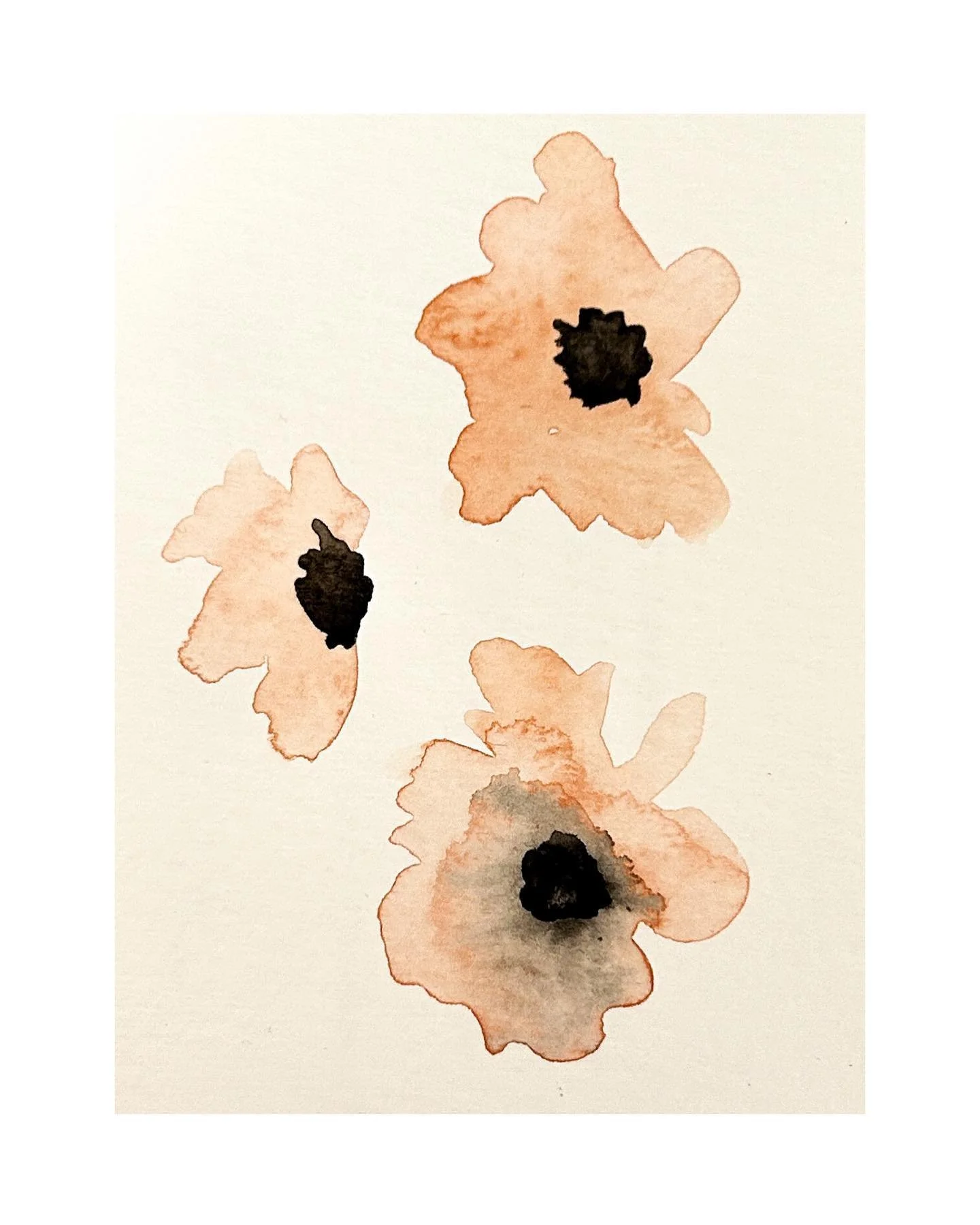 painting anemones / a lesson in patience 

I spent the last 15 minutes of nap time and my last quiet moments of the week *trying* to be creative in a non-work way - a mindful, no-pressure, therapeutic exercise to slow down, using watercolours for the