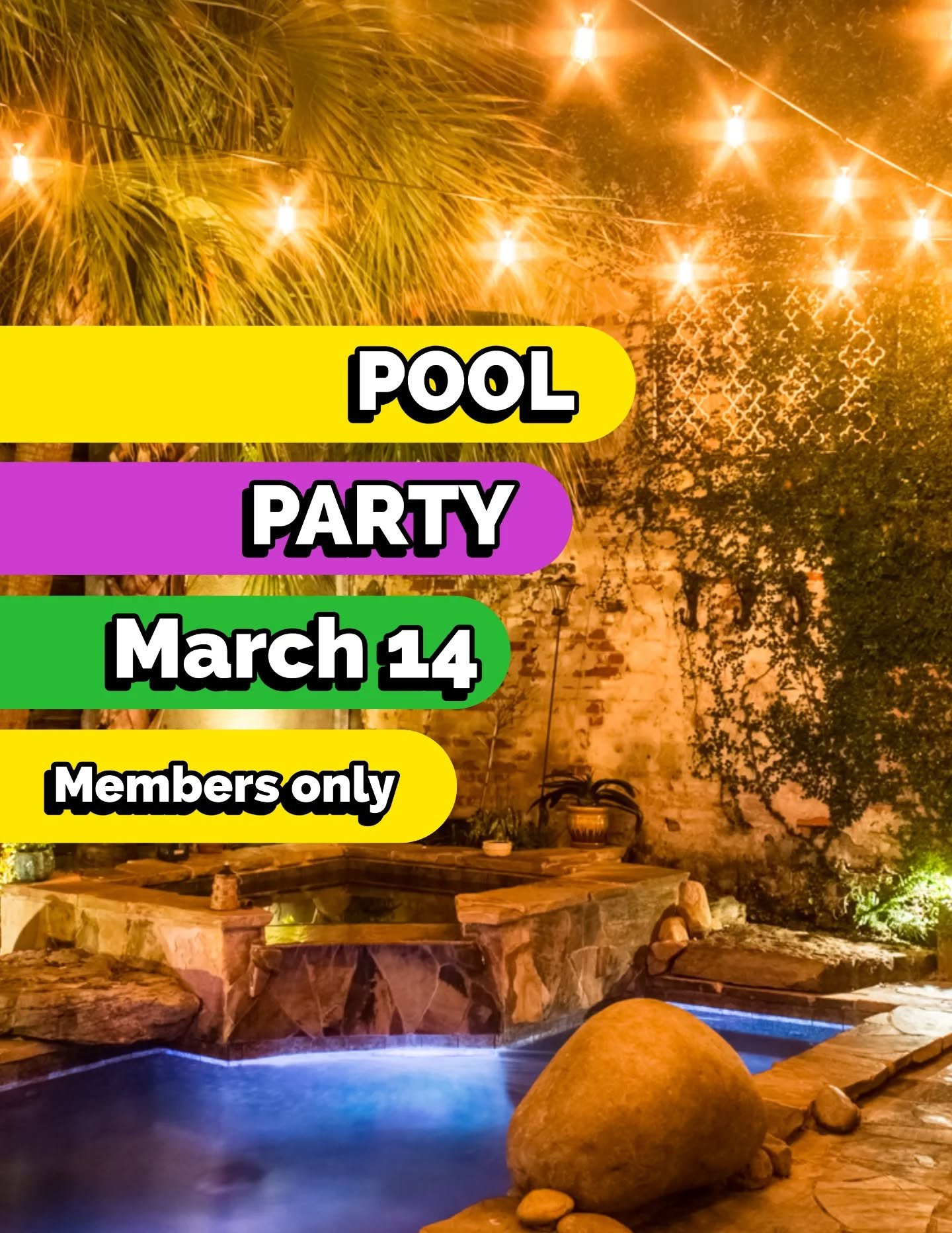 Saturday night. 9:30-2:30am
Come early.
Members only.