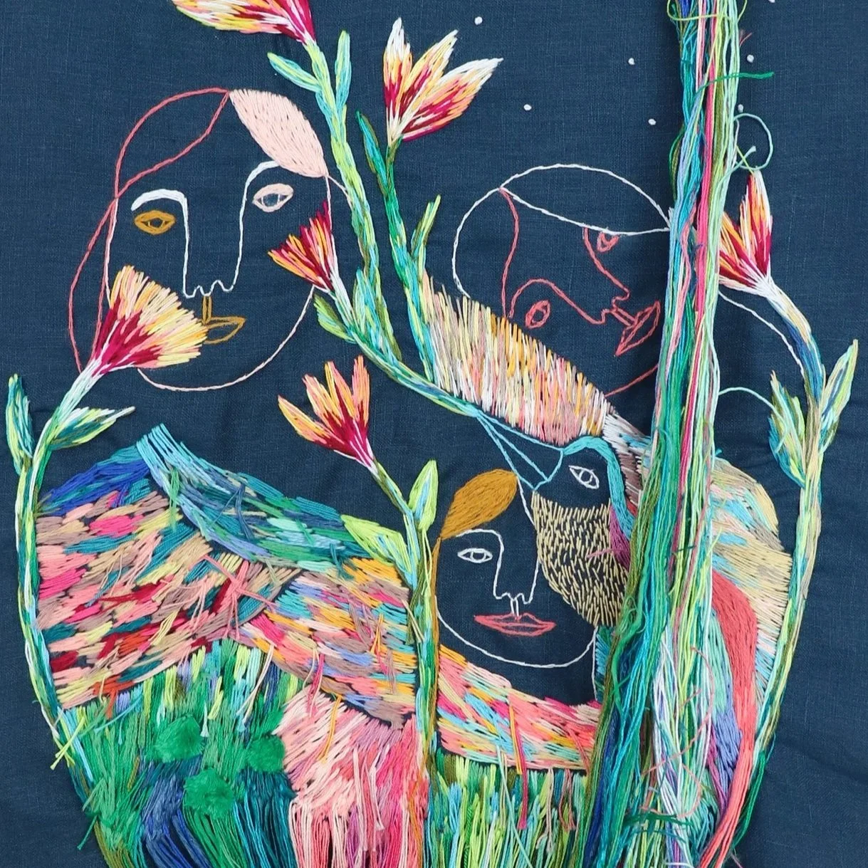 Threads of Hope: An Embroidery Workshop for Collective Grieving and Healing for Gaza