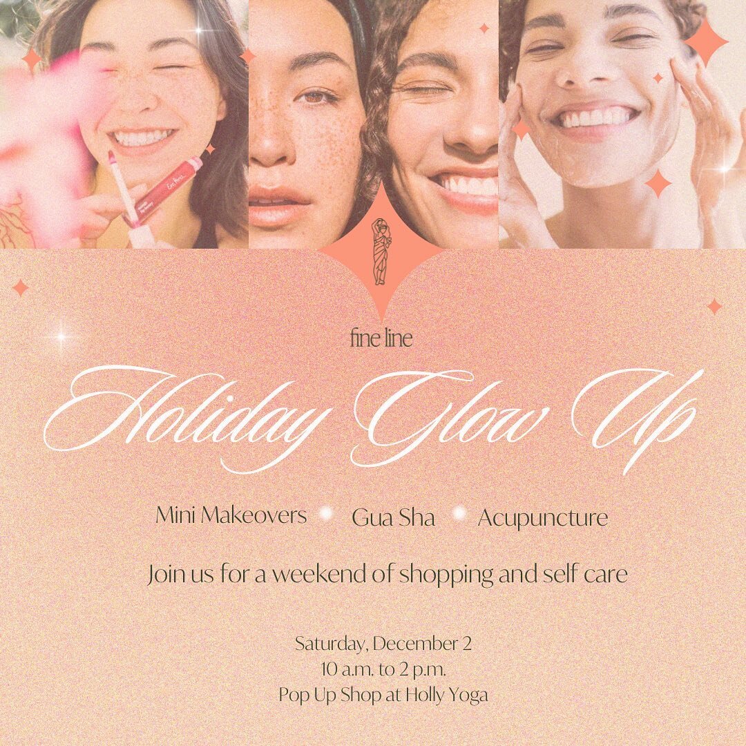 ✨MARK YOUR CALENDARS AUSTIN! We&rsquo;re planning the Holiday Glow Up with Fine Line! Enjoy mini wellness services, delicious bites and bevs, and curated gifts! Link in bio!