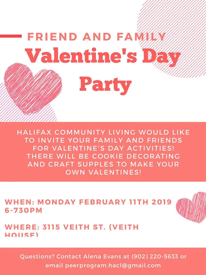 Valentine's Day Party! — Halifax Association for Community Living