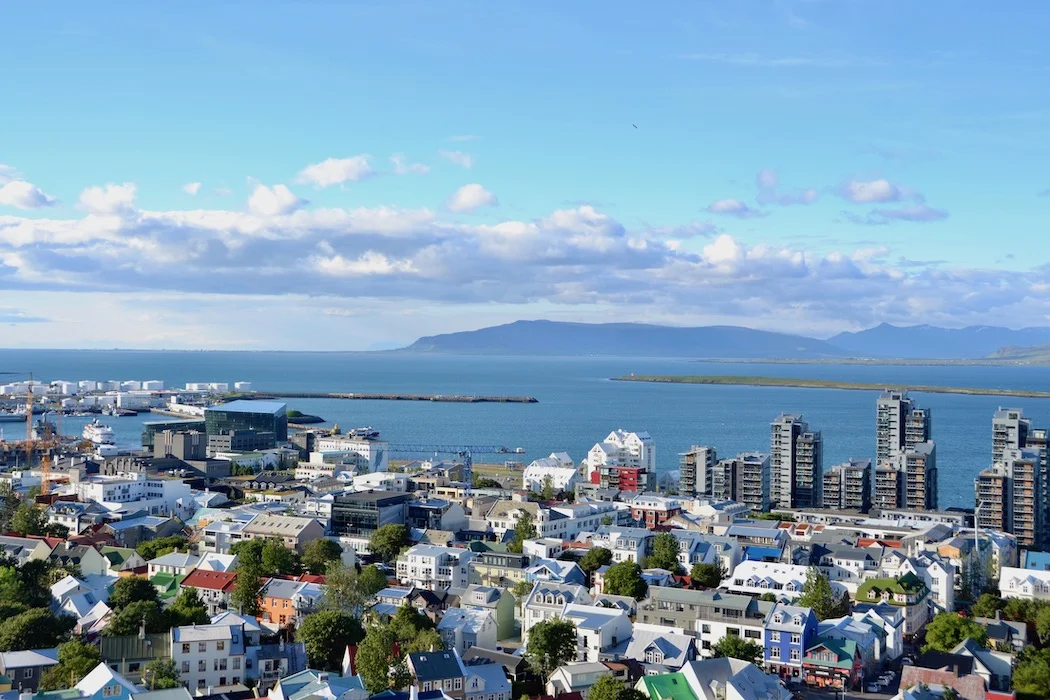 Reykjavik harbor view