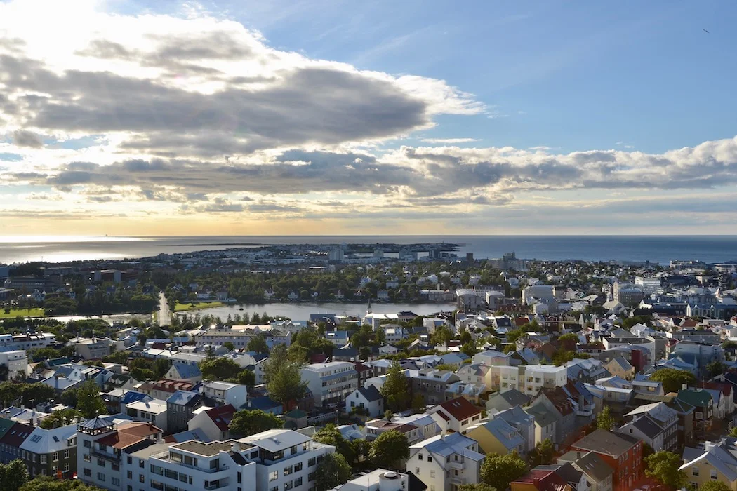 City view from Hallgrims Church