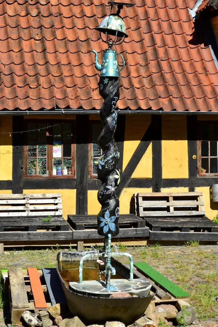 Funky artisans' courtyard