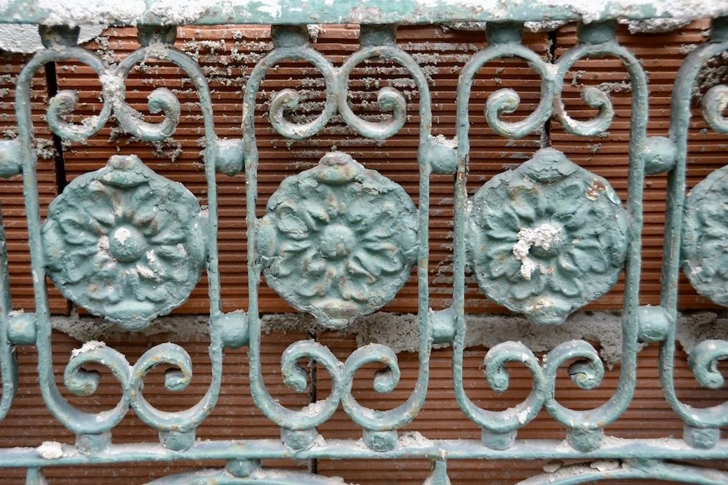 Patterns railing detail Lisbon Portugal