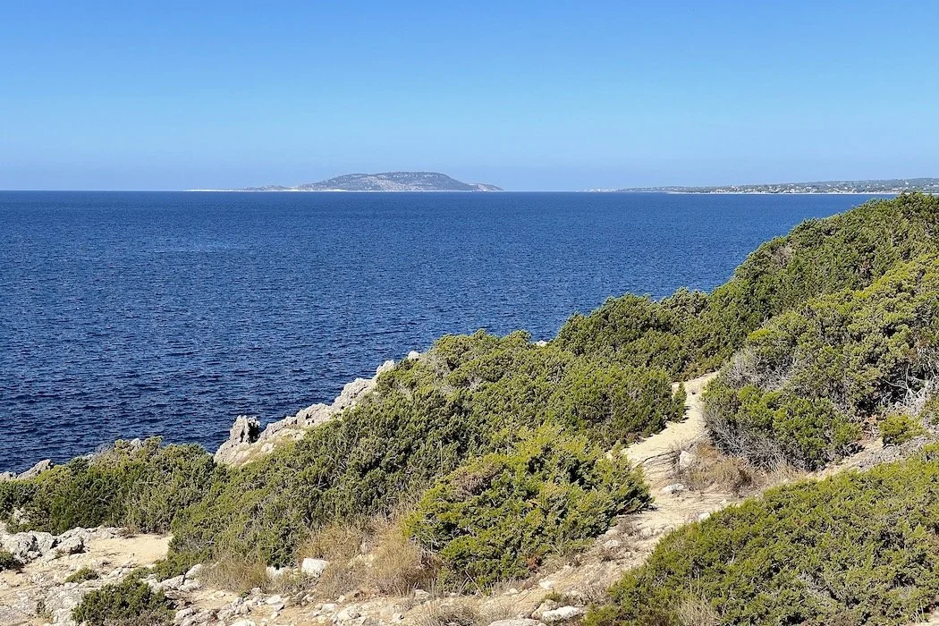 Ionian Sea coastline looking north