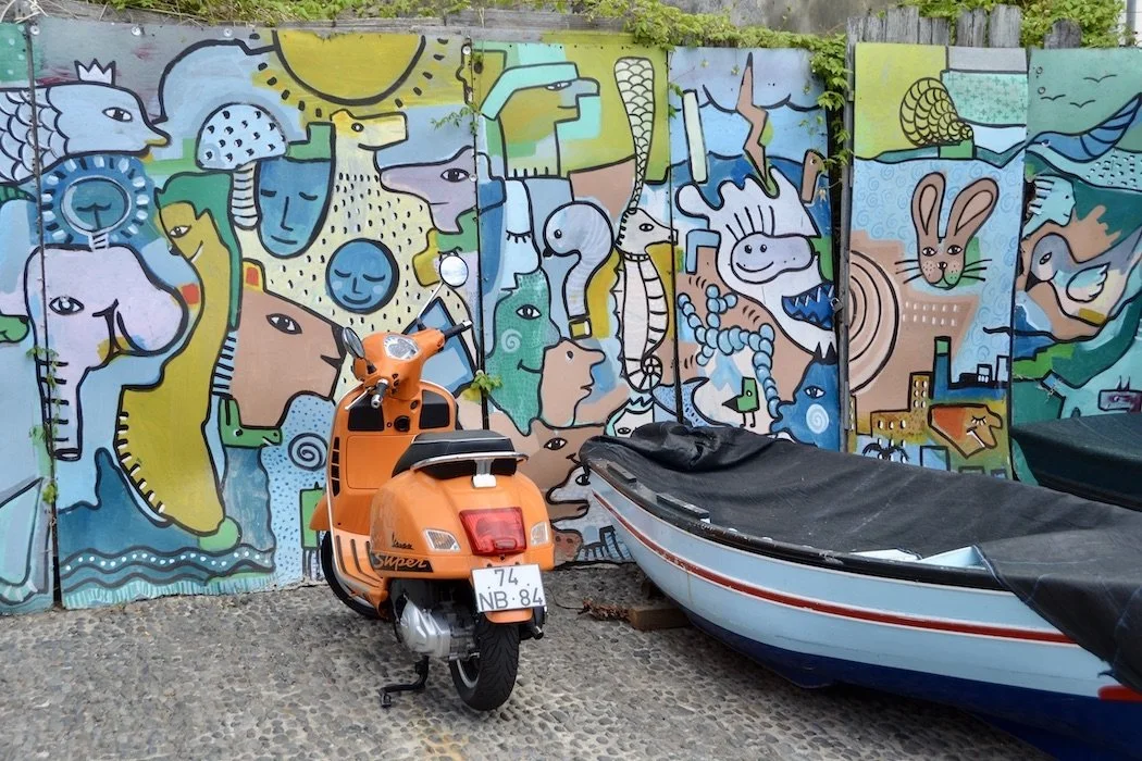 Street art at Funchal harbor