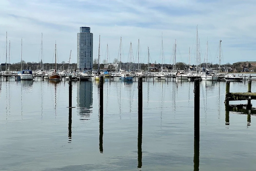 Sailing harbor and Viking Tower