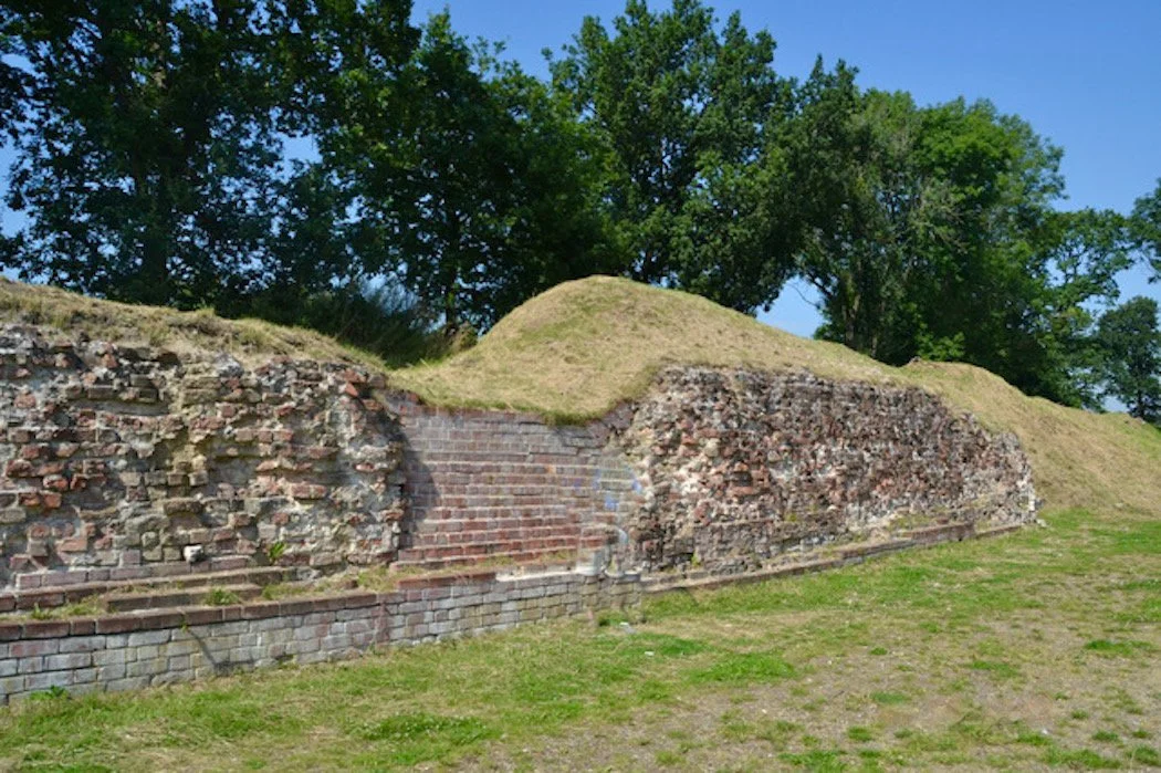 Danewirk of ancient bricks and earthworks