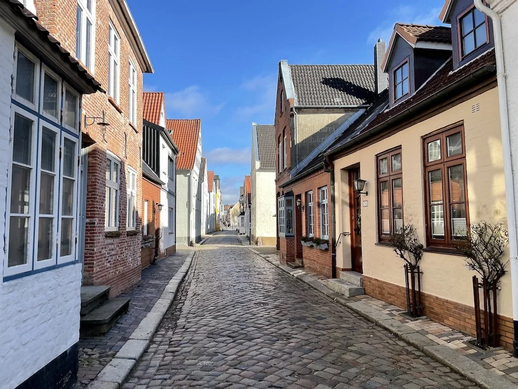 Old fisherman's homes near the harbor
