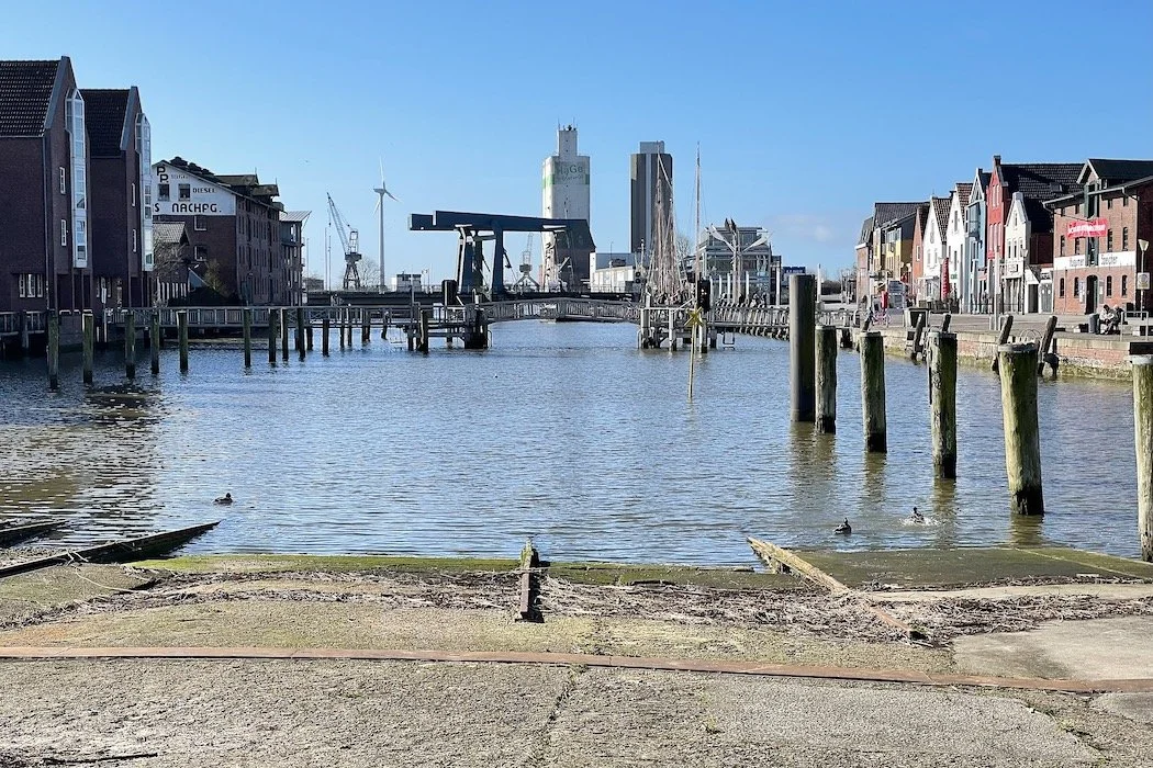 Husum's inland harbor