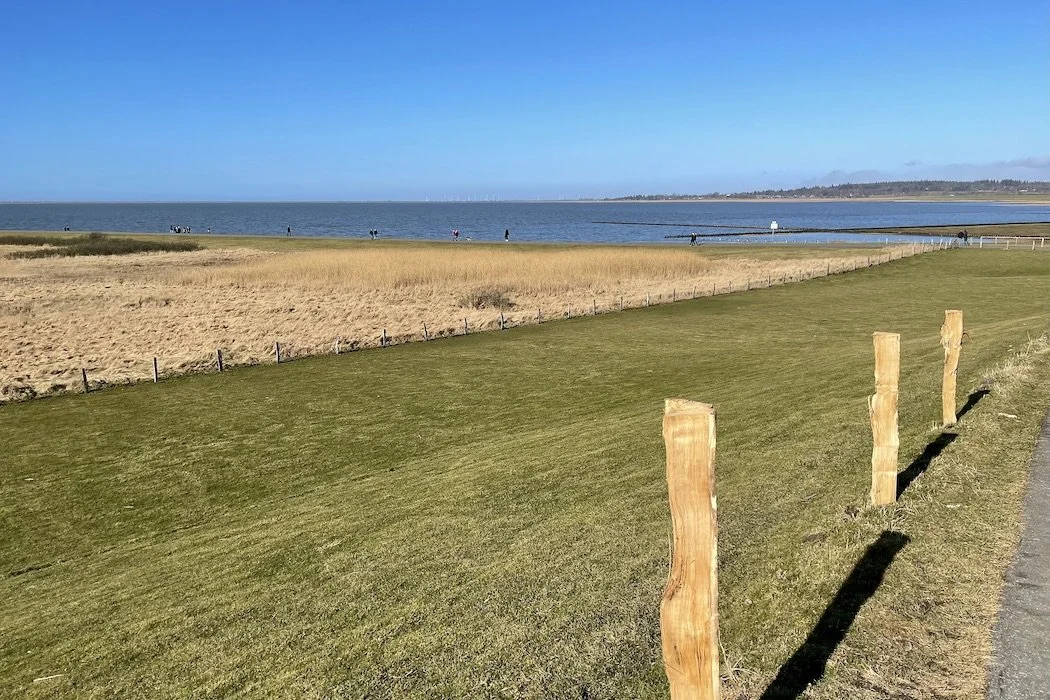 On the dike viewing Nordstrand island