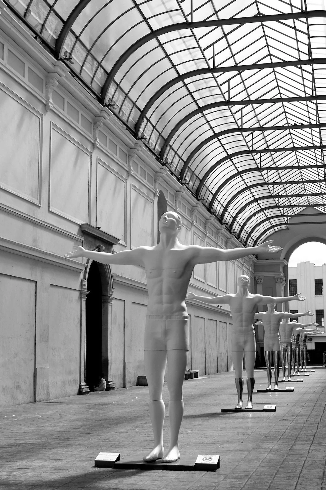 Black and White Art Installation Merida Mexico