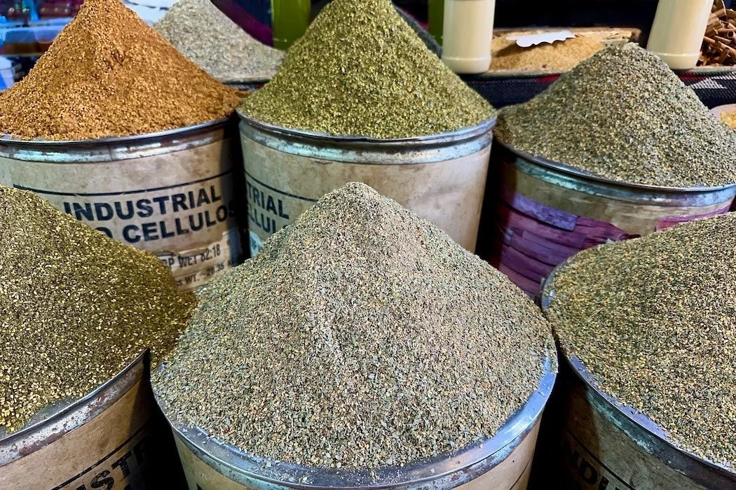 Spices in bulk at the Souk Al-Sukar