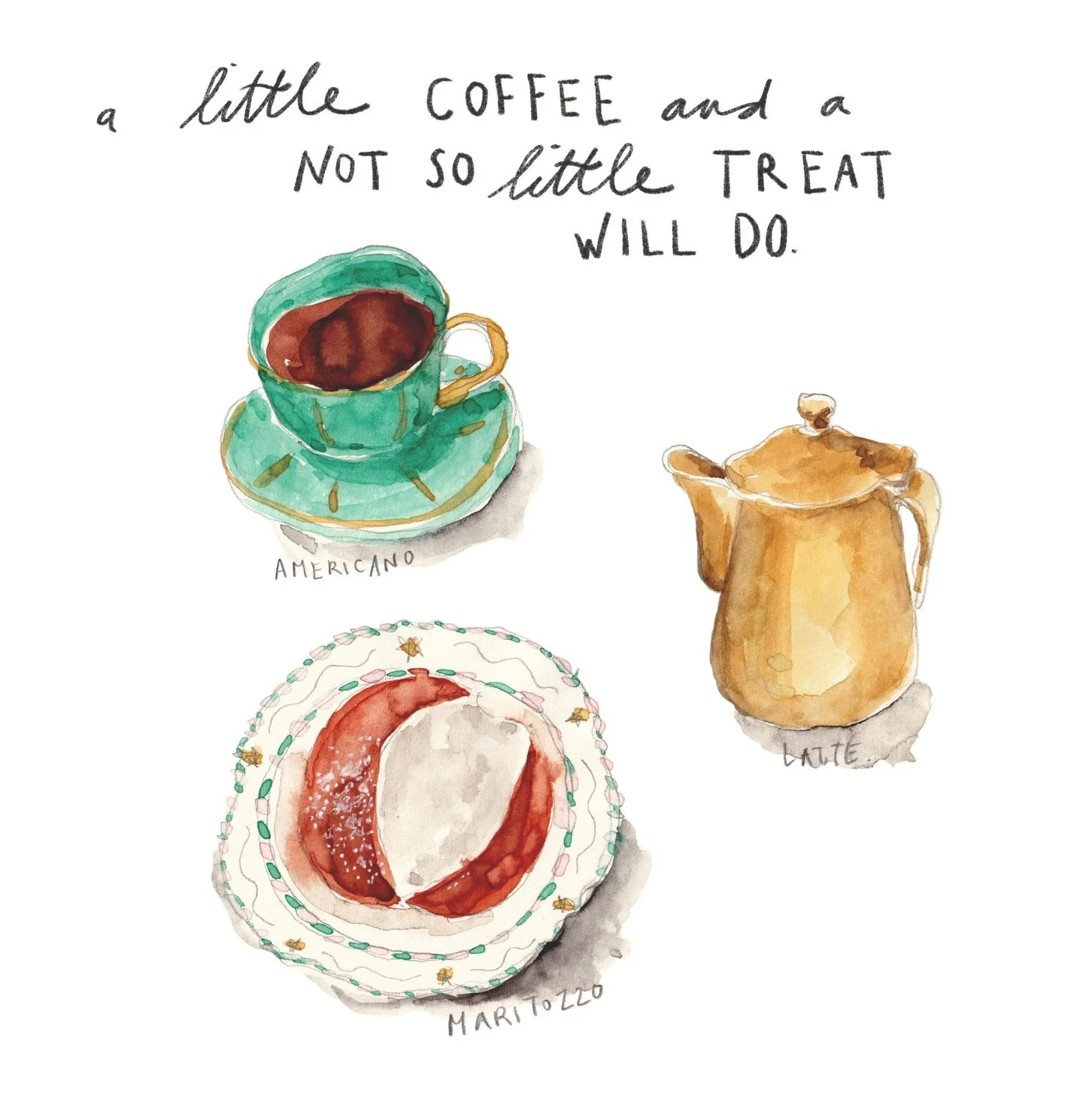 Wishing you a happy week with a little Italian flare. 

While I was in Rome last week, I was so delighted as I took my first sip of coffee at breakfast. Coffee in Italy is a lifestyle and is very, very tasty, but I can be picky at times. Too roasted,