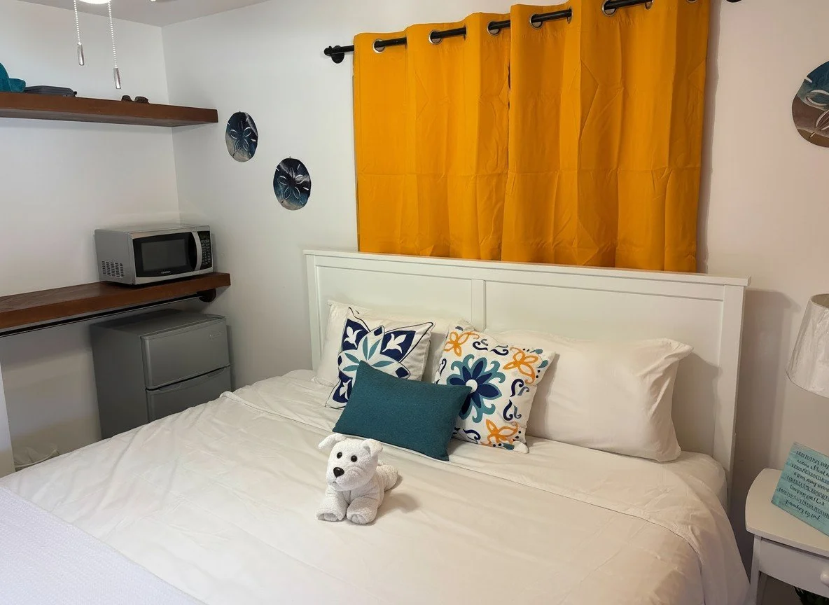 Vizcaina Bedroom One Bed with Fridge and Microwave.jpeg