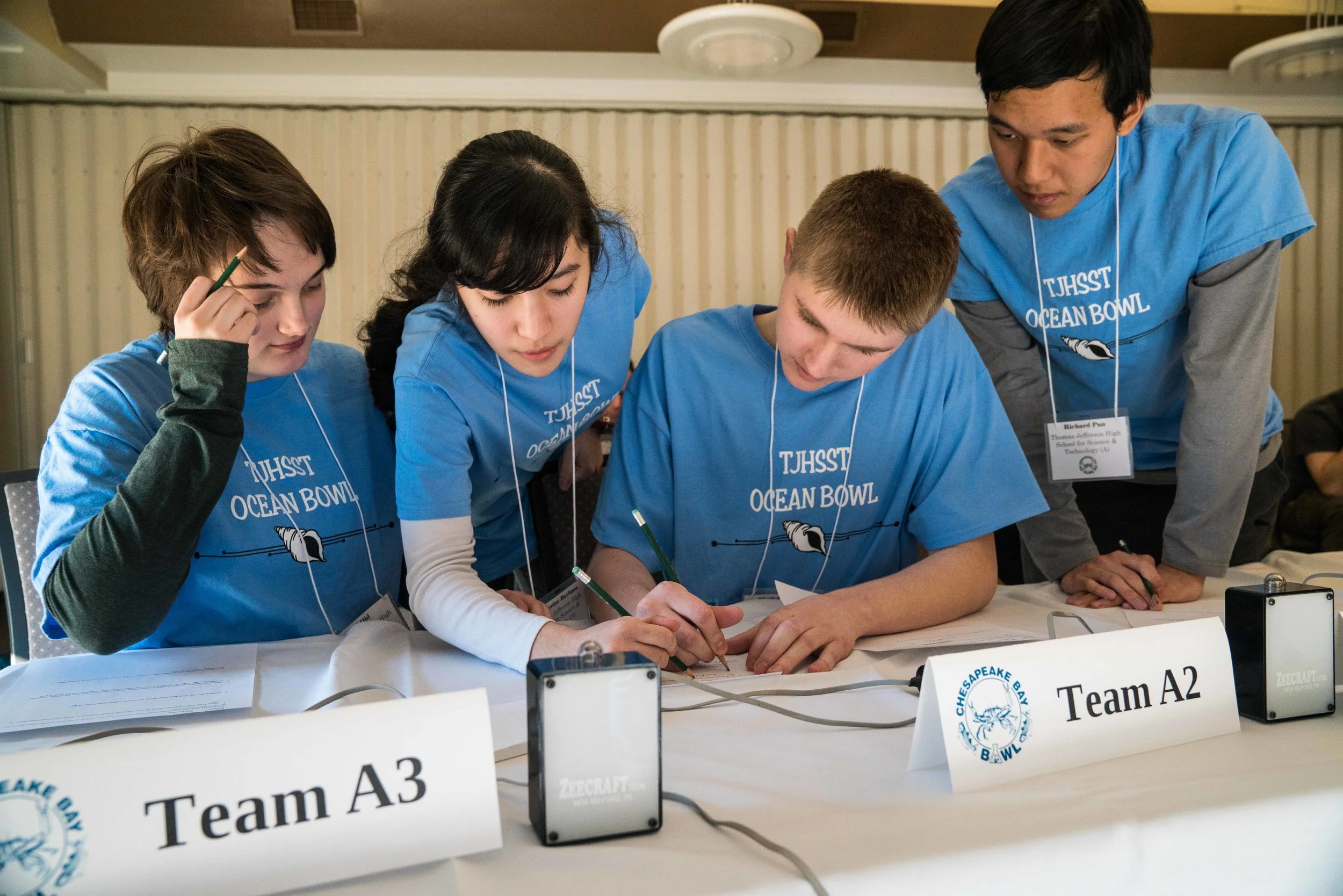 Students competing in the 2018 Chesapeake Bay Bowl.