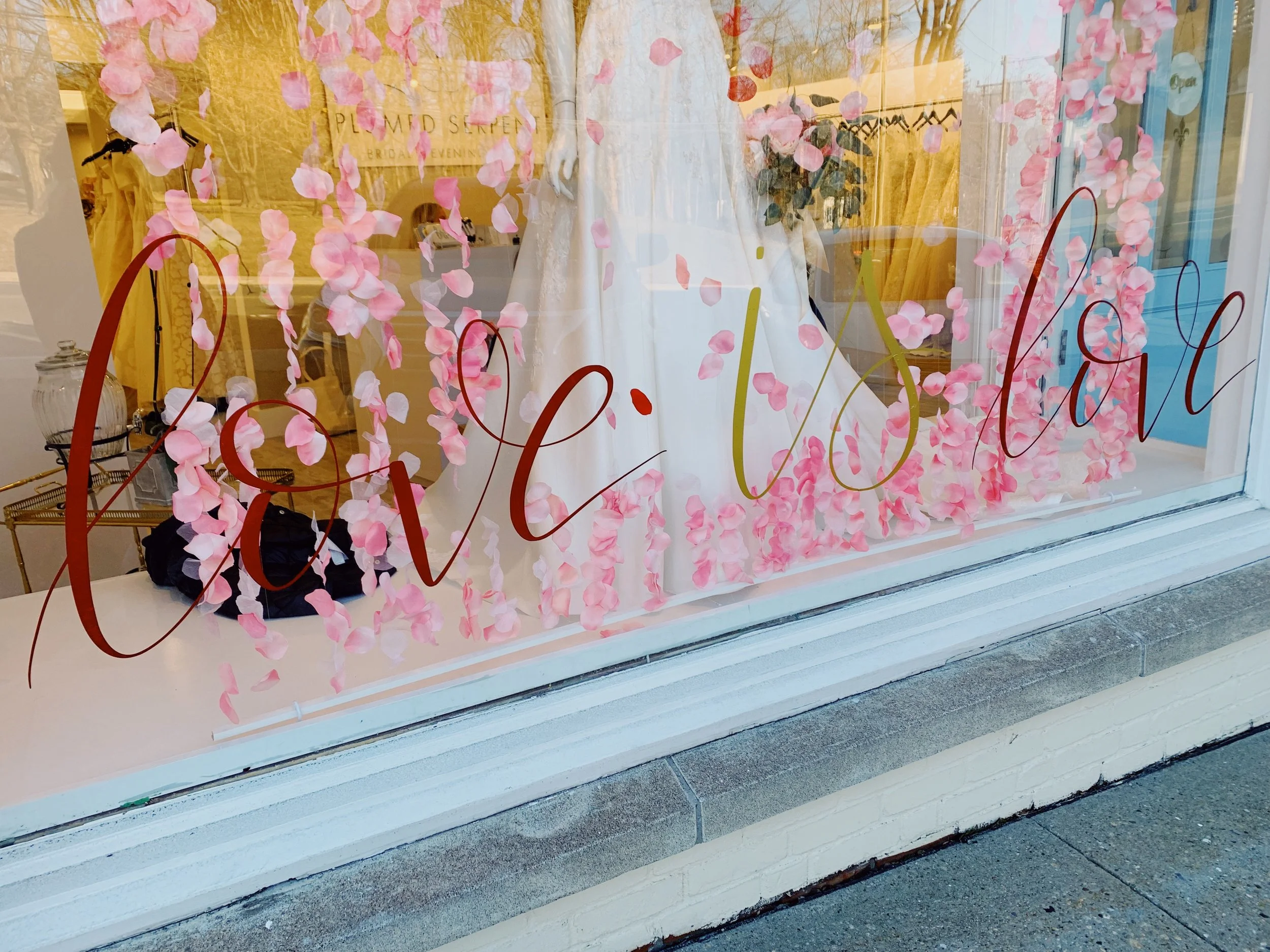 The Plumed Serpent Valentines Day Window Display