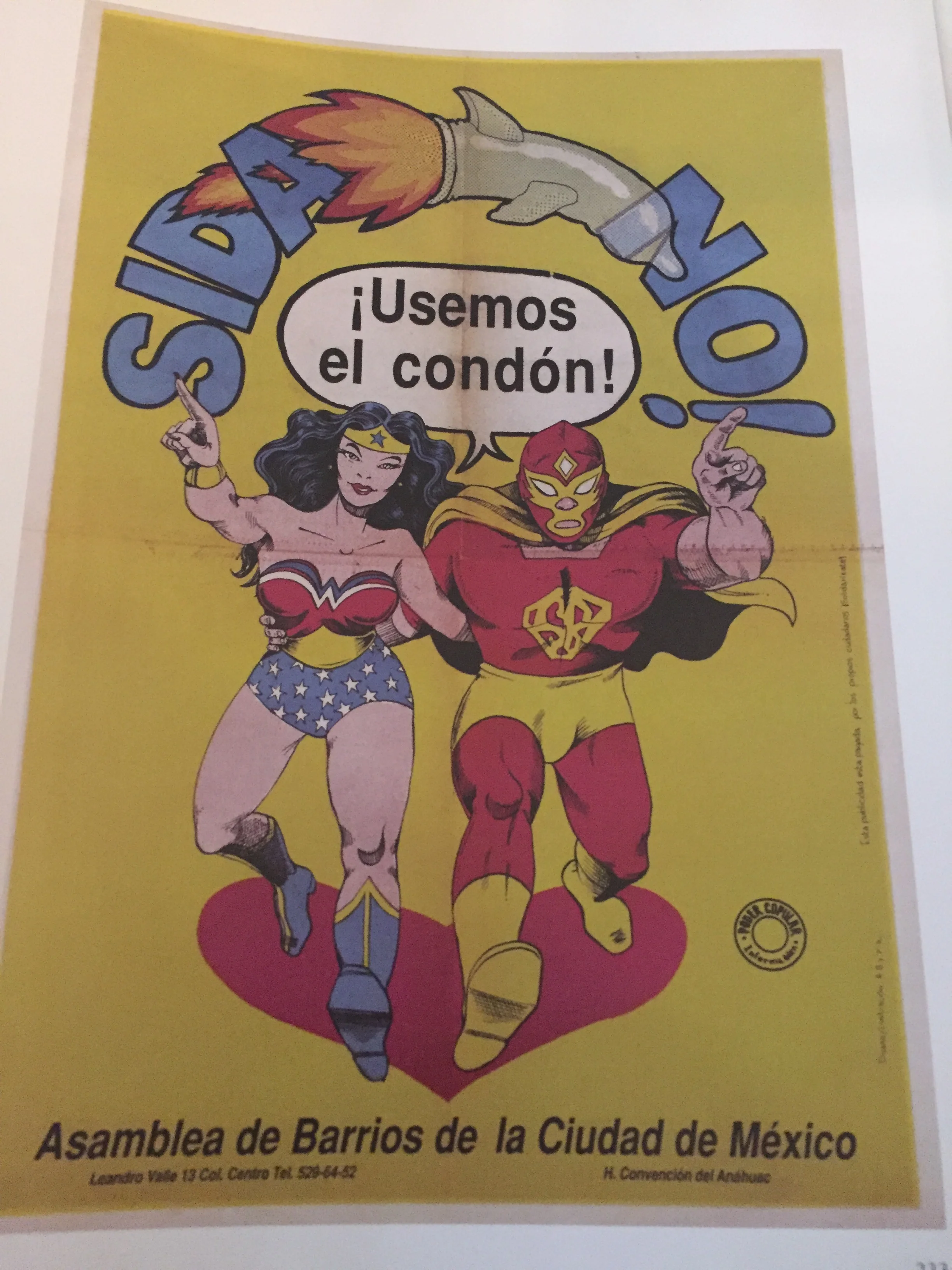 Un póster de los 80s, D.F. (ahora CDMX).