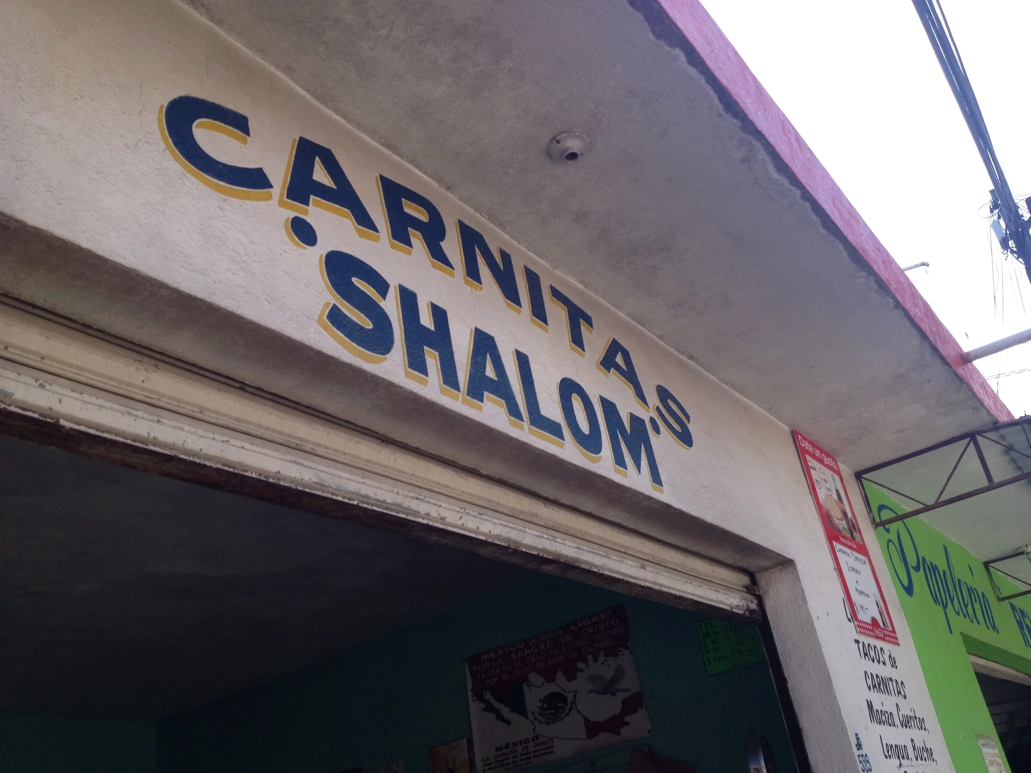 Carnitas 'Shalom' en Huejutla, Hidalgo