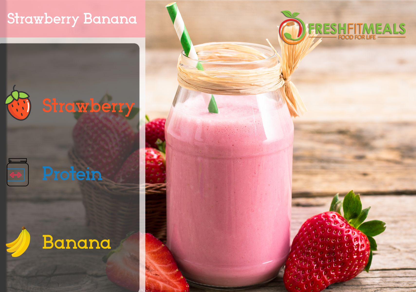 Strawberry and banana.