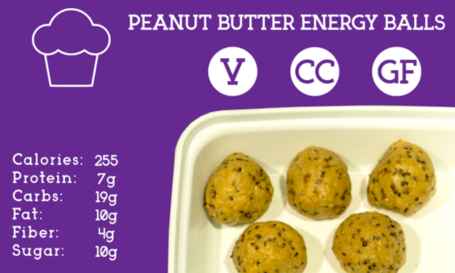 Whey protein packed peanut butter balls with oats, honey, and chocolate chips