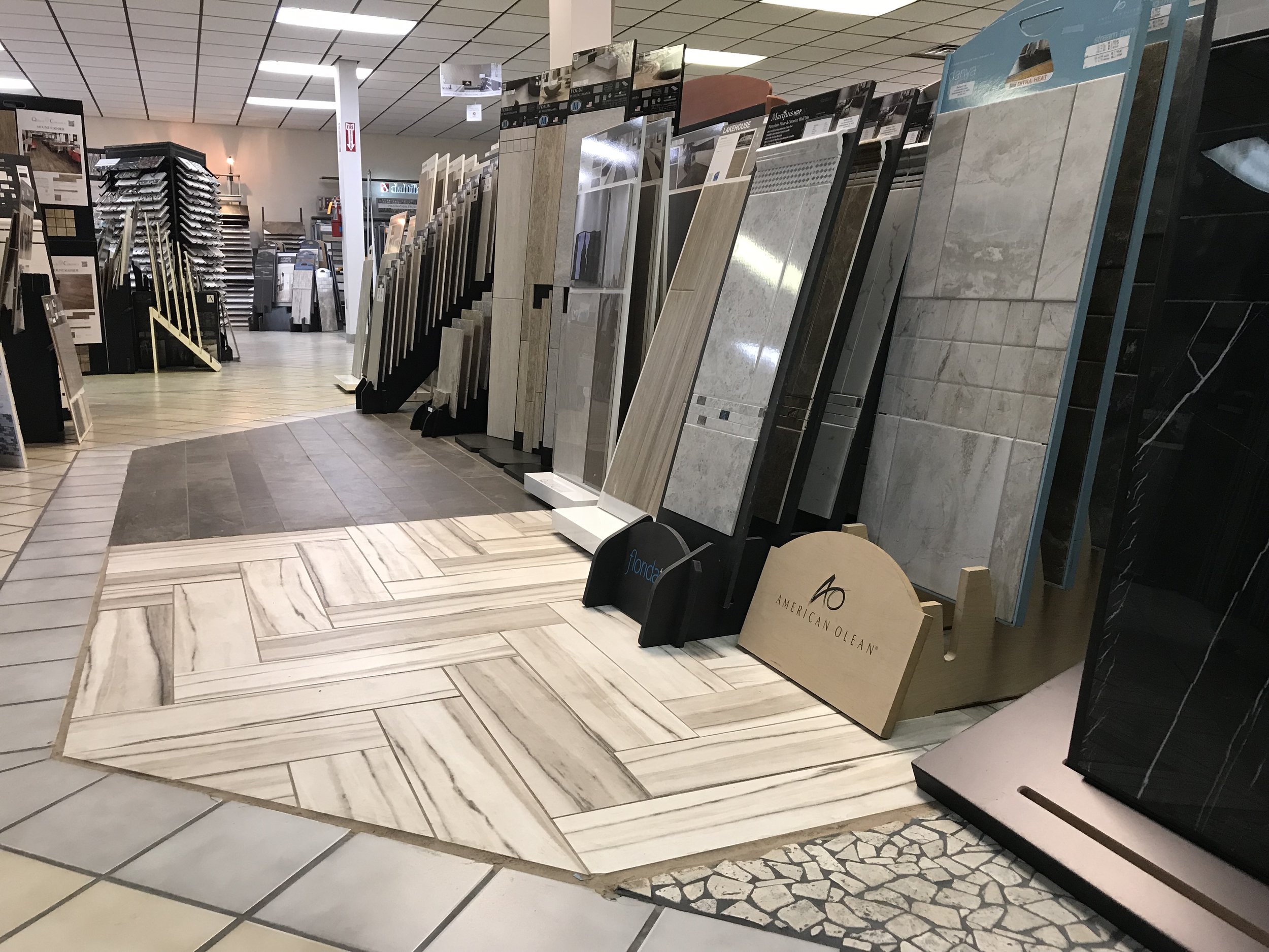 Flooring stores. Store Floor. Personalized storefront Flooring. Personalized storefront Flooring Design.