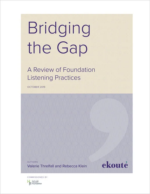 Bridging the Gap: A Review of Foundation Listening Practices