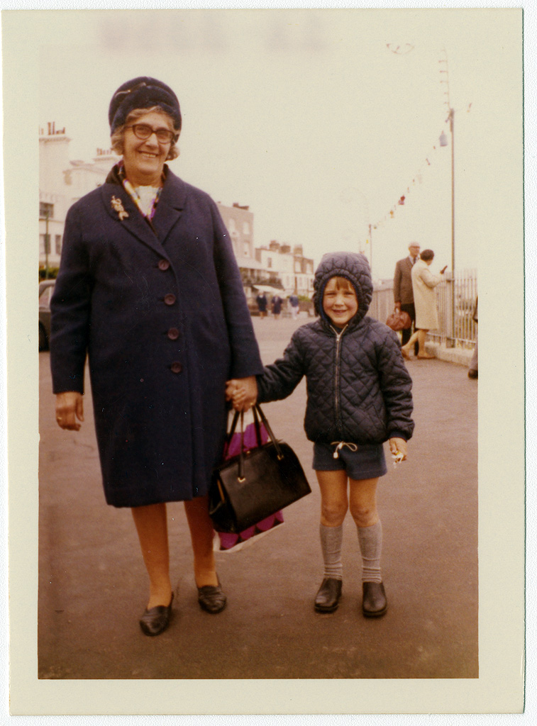 Doll Davey with Phil Mays at Broadstairs, Kent. 1972. © Phil Mays © SEAS Photography