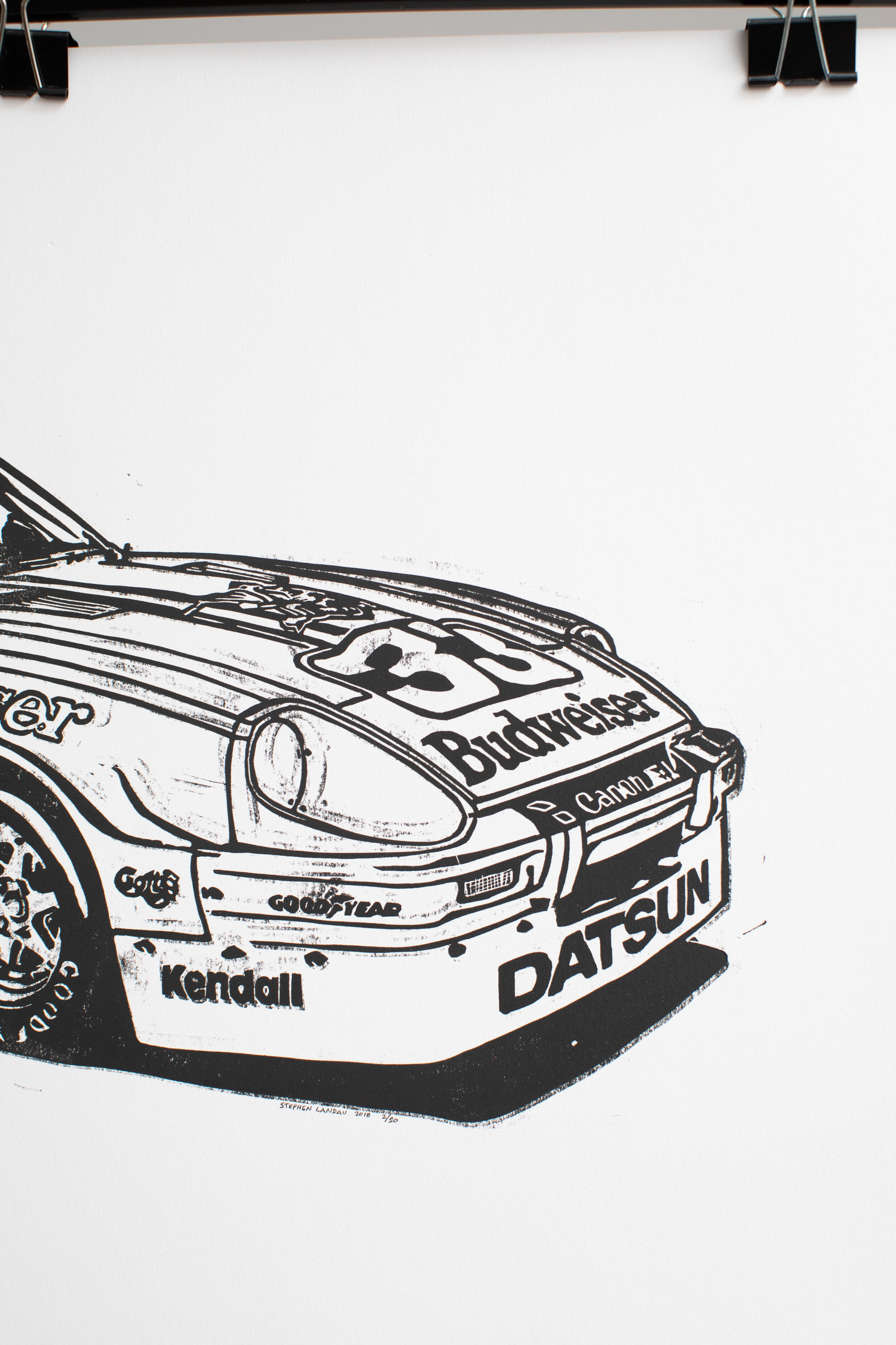 Paul Newman Datsun 280zx — Block Prints