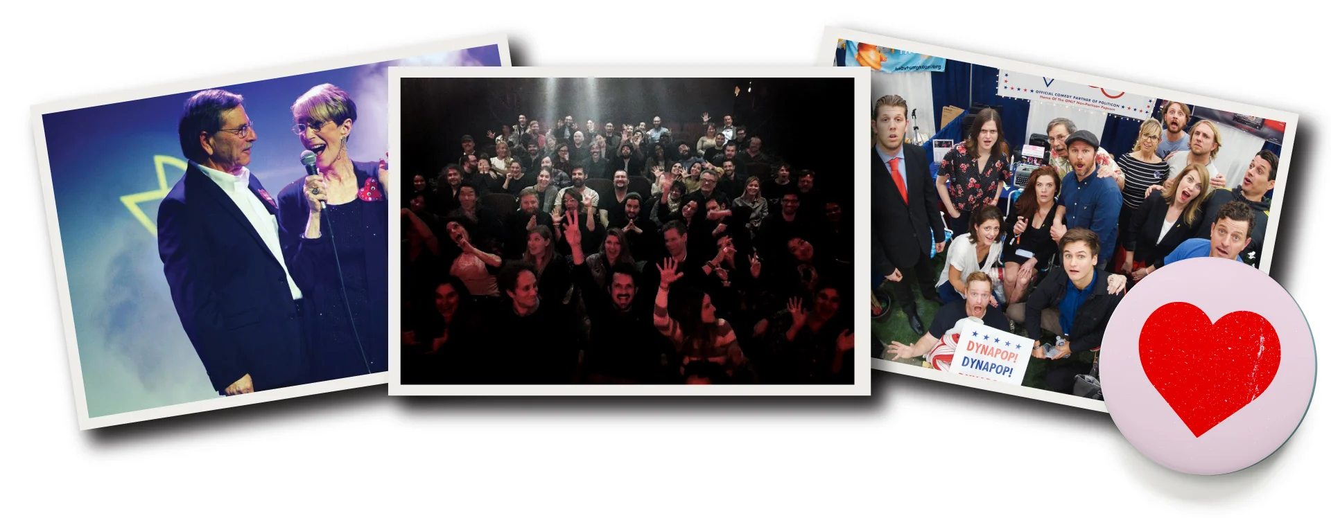 From Left to Right: Frank + Vicki Flam, Our Beautiful Audience, Dynasty at Politicon.