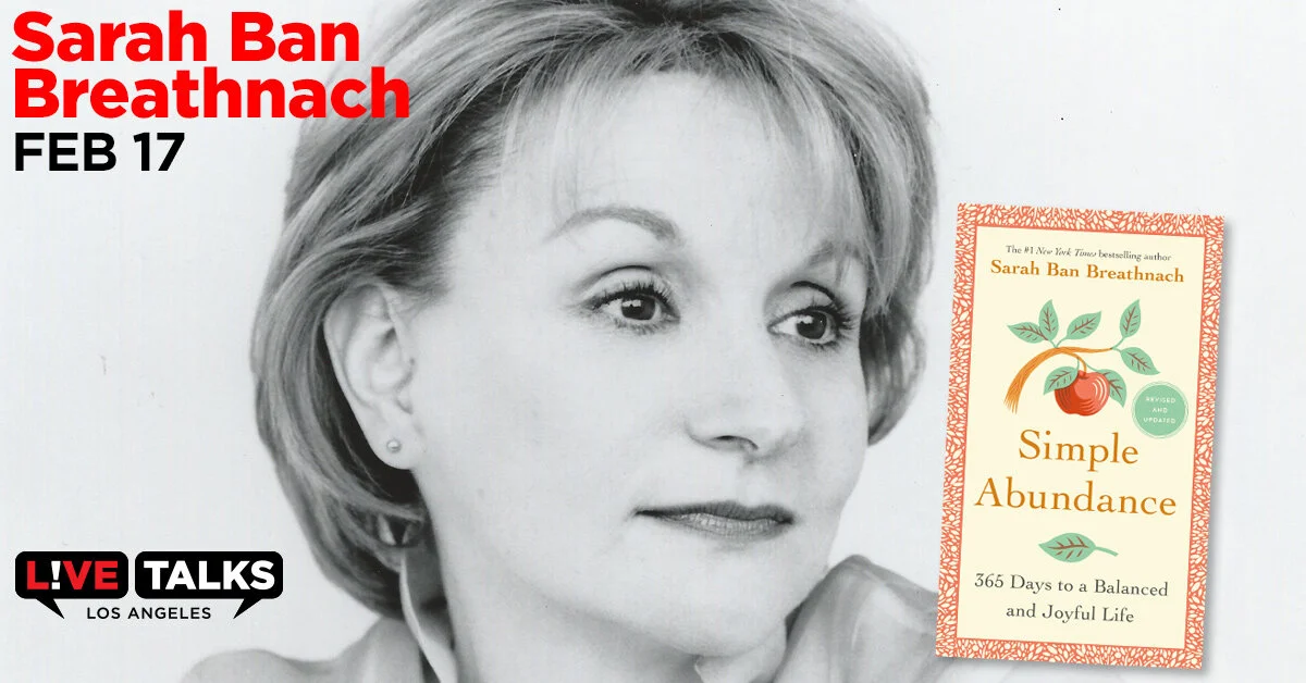 Live Talks Los Angeles An Evening With Sarah Ban Breathnach Dynasty Typewriter