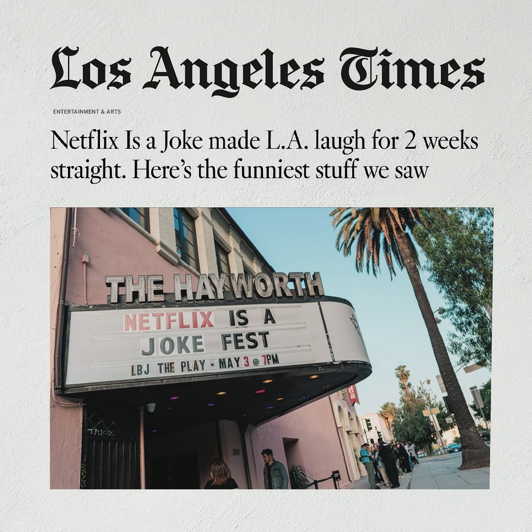 Netflix may be a joke, but it certainly wasn&rsquo;t playin&rsquo; around for the fest! A couple of these shows we hosted even made the short  @latimes_entertainment list (thanks @julieseabaugh!) We&rsquo;re allllmost recovered from the wild amount o