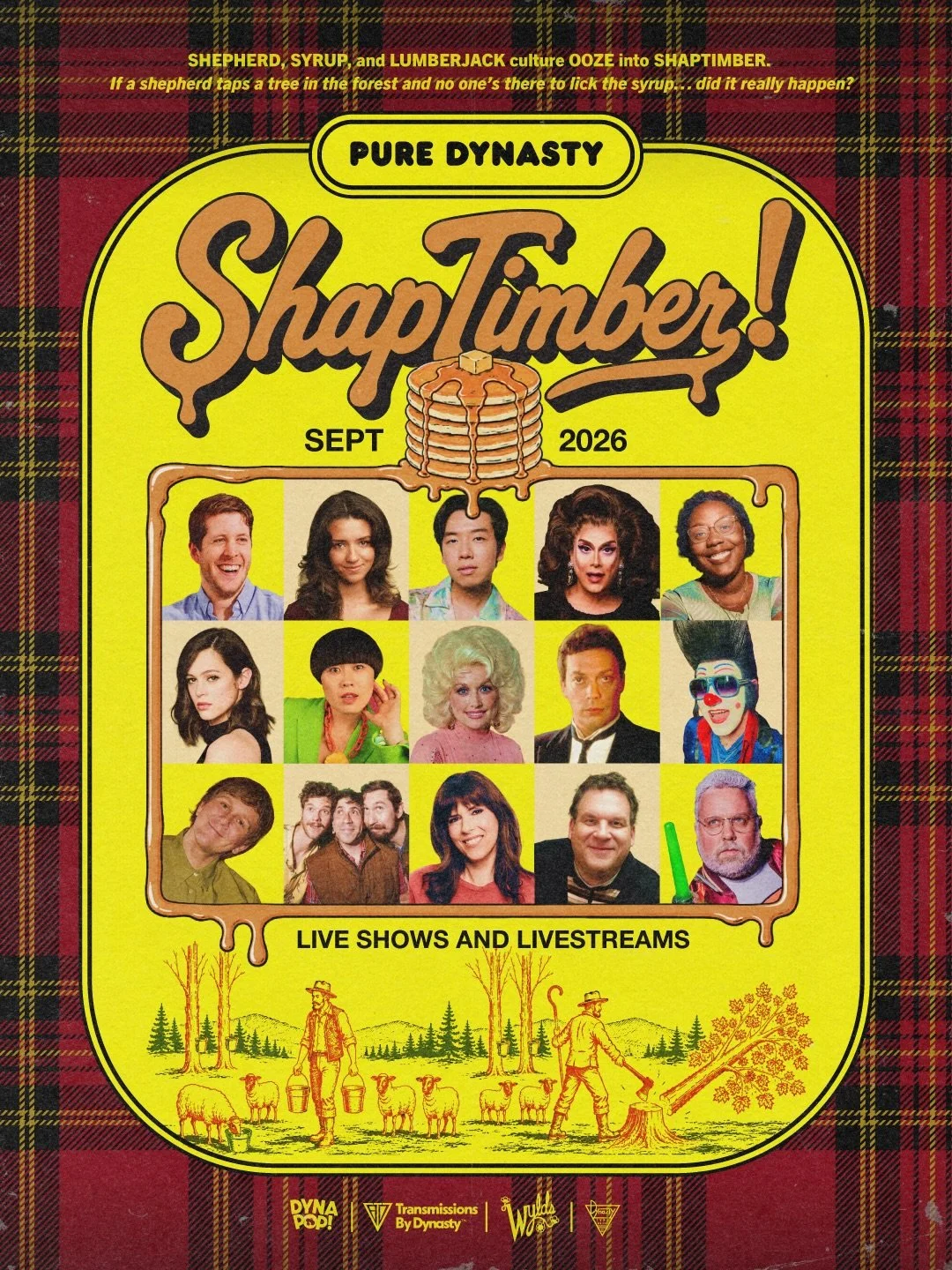 Uh oh, move over September&hellip; Shap-TIMMMMBER! 🪓🌲 A new month has felled at Dynasty, and 100% pure, unrefined, responsibly-sourced 🍁Shaptimber🍁 is oozing onto all our plates. 🥞🍯 Flannel up for livestreams, screenings, solo shows, drag, podc