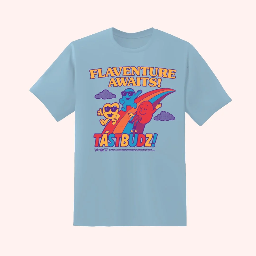 THE TÁSTBÜDZ™ “FLAVENTURE AWAITS!” TEE