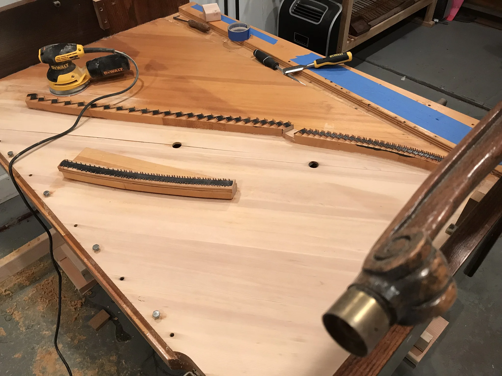  Upright Soundboard Repair 