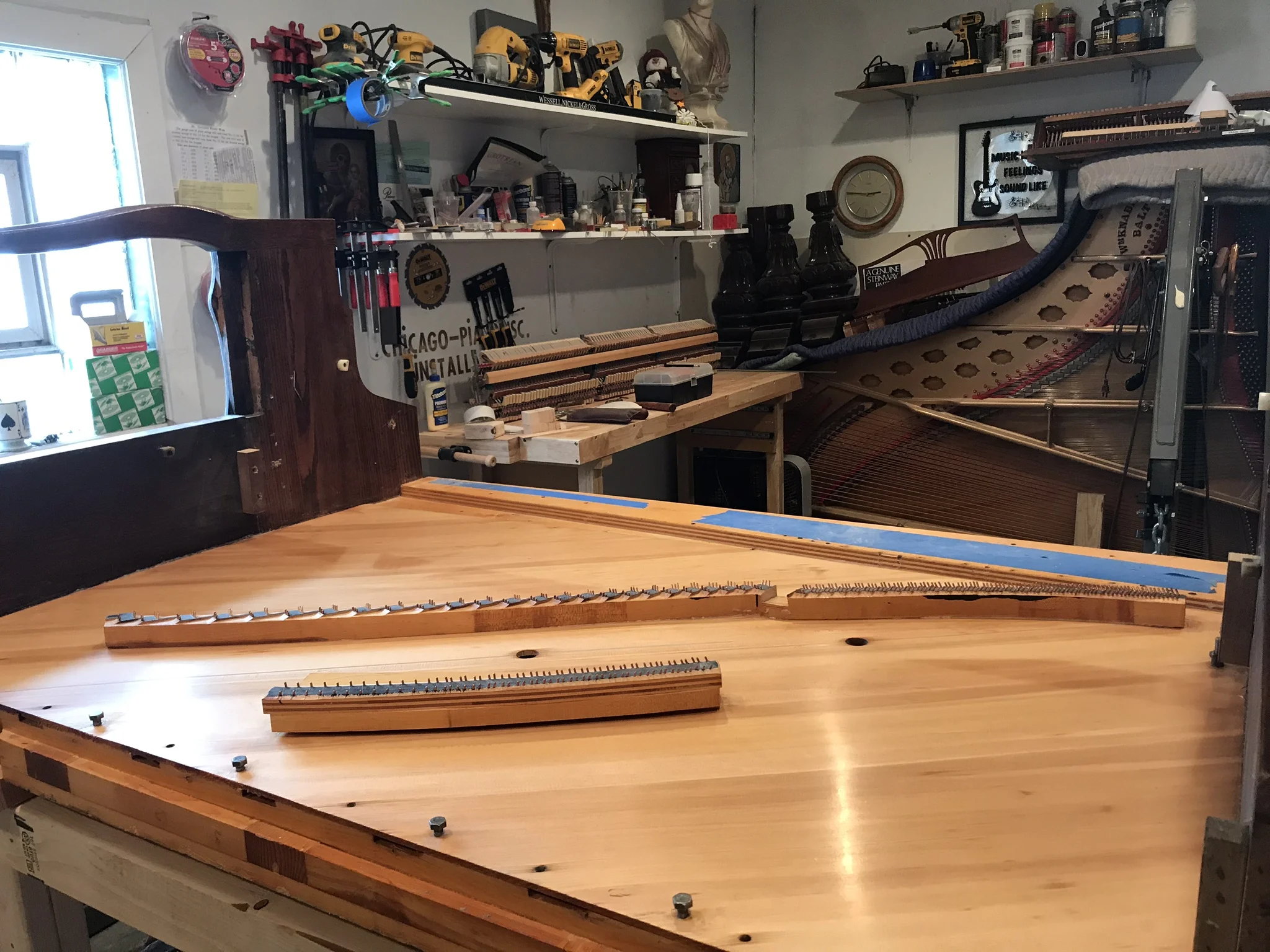  Upright Piano Soundboard Varnished  
