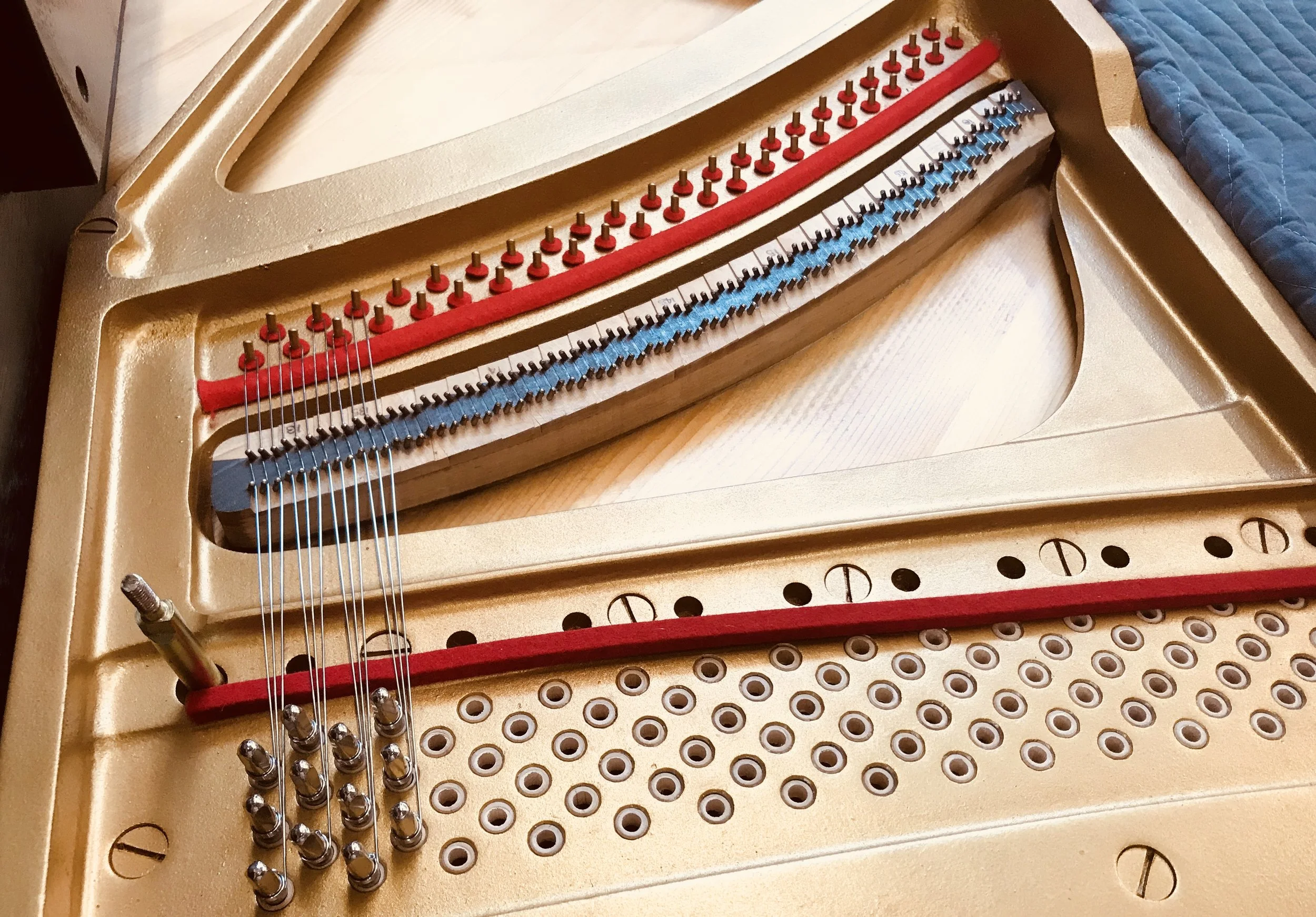  Stringing Process Upright Piano  