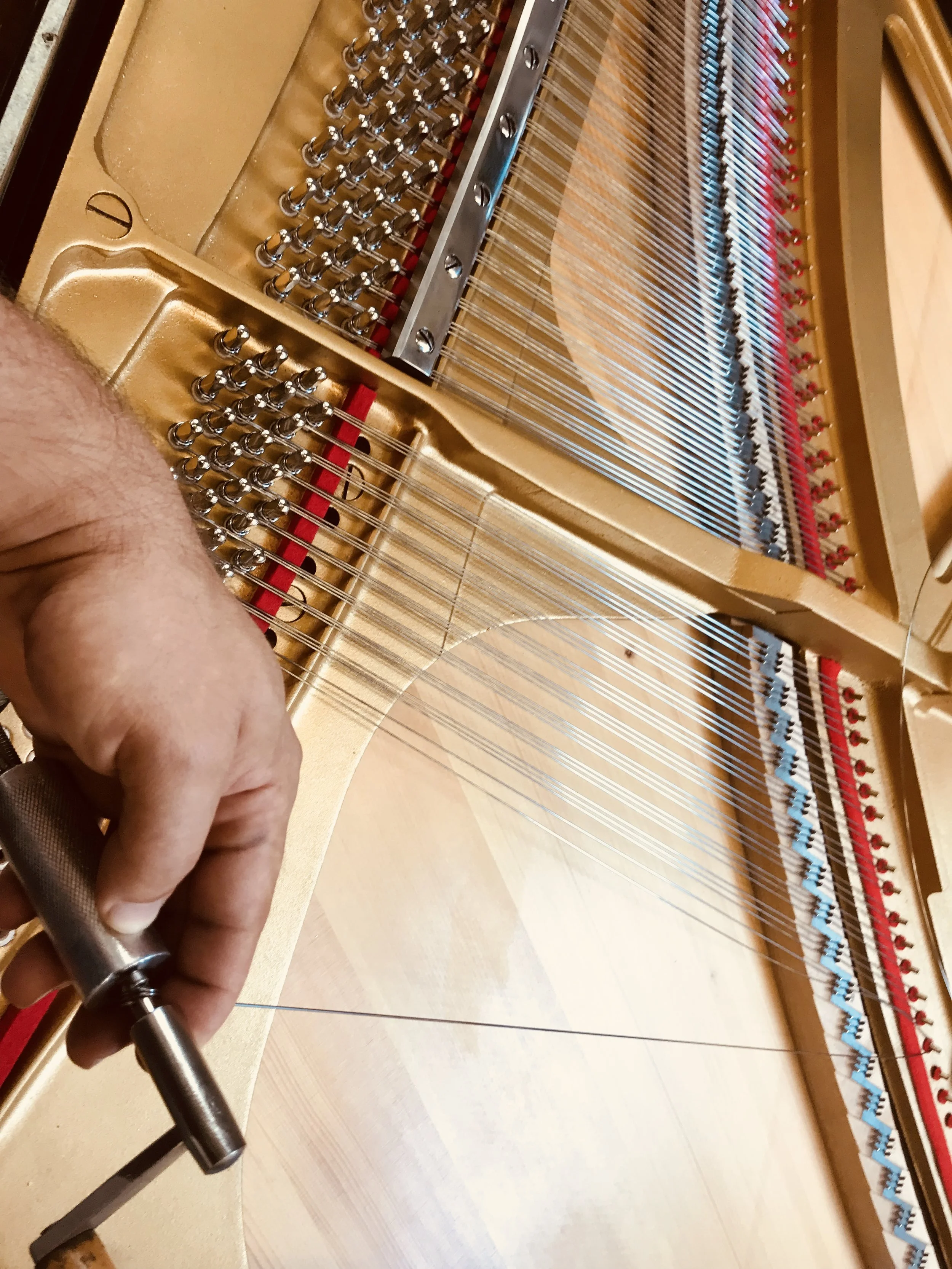  Stringing Process Upright Piano  