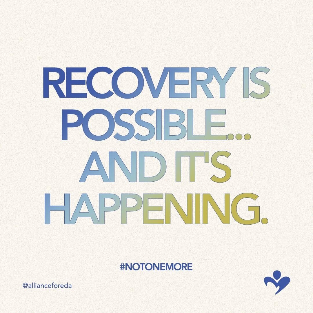 One of my favorite sayings at the Alliance :)⁠
⁠
This week is National Eating Disorders Awareness Week. Don't miss out on all the fun and informative stuff to come!⁠
⁠
#allianceforeatingdisordersawareness #notonemoreweekend #recoveryispossible #recov