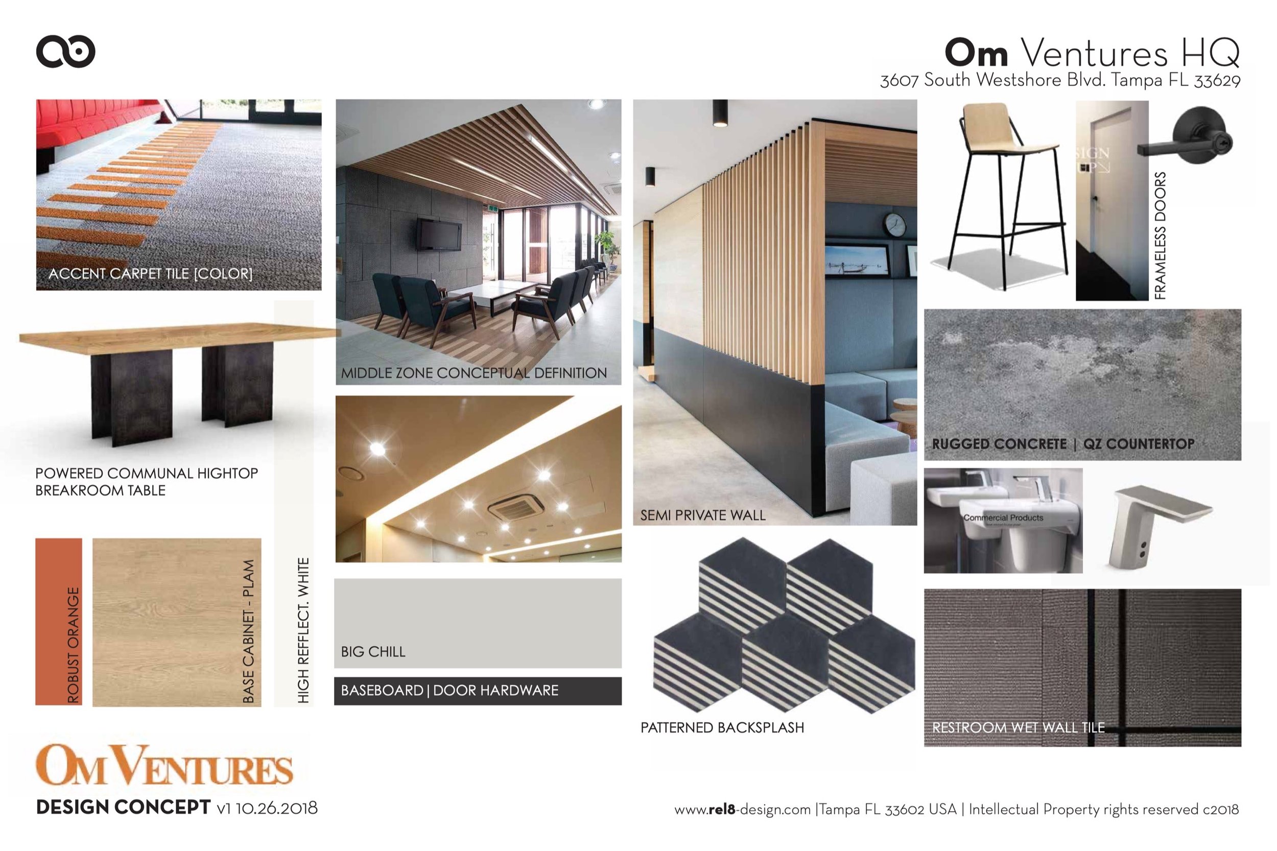 Om Ventures HQ Westshore Tampa Florida — rel8 design