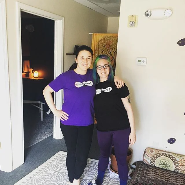 These pretty ladies came to work today and didn't even plan to evoke the Yin and Yang. The Yin and Yang symbolizes harmony, dynamic balance of all things, and the starting point of change. Often we get caught up in the hustle and bustle of jobs, rela